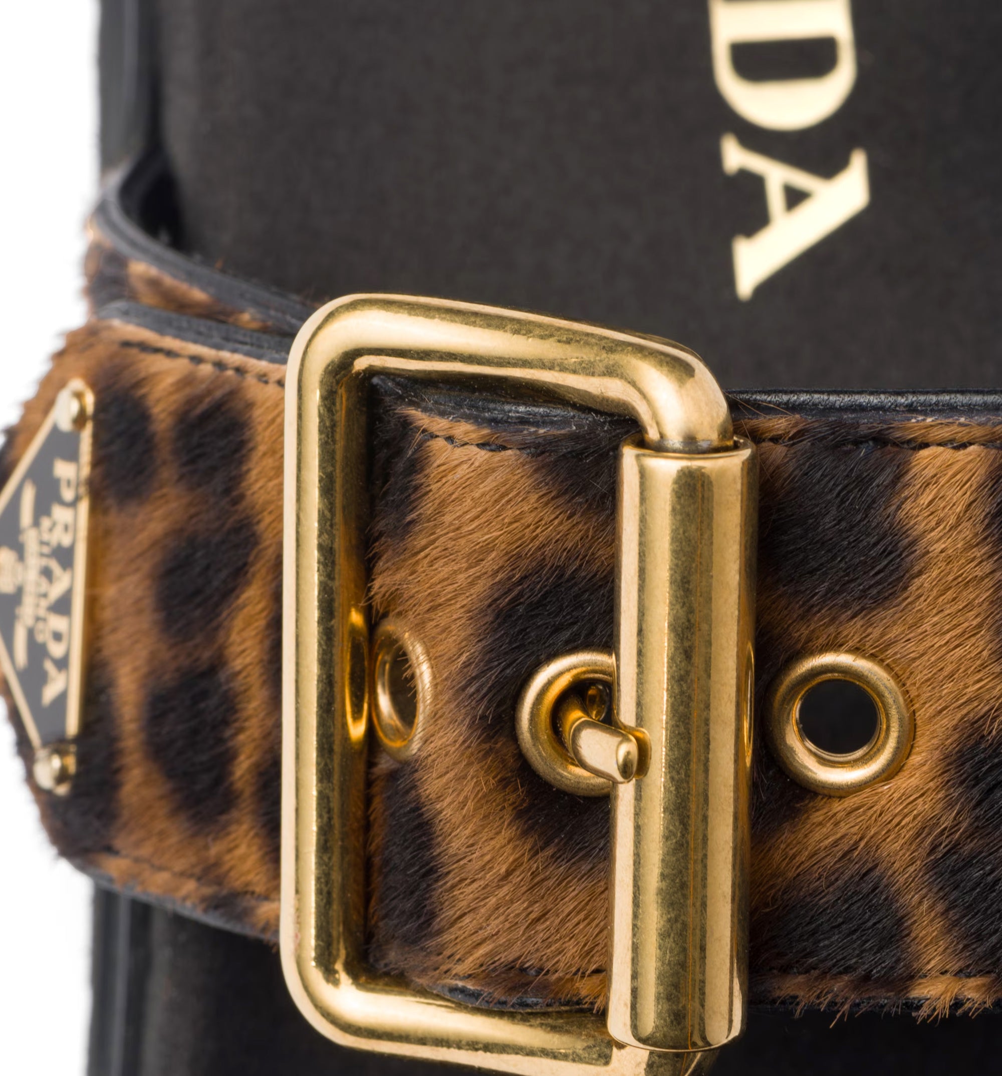 Printed Leather Slides