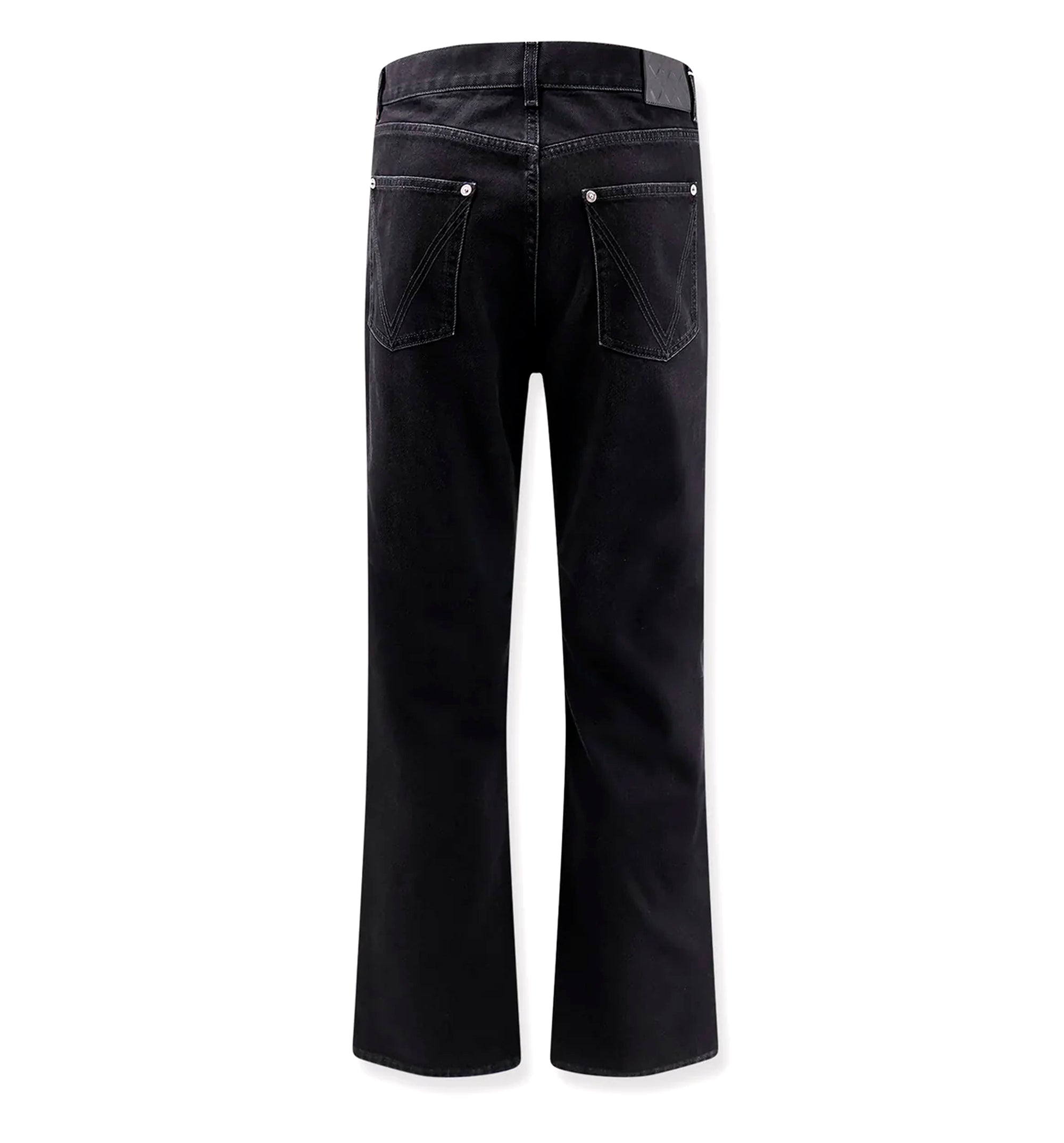 Faded Black Straight Leg Jeans