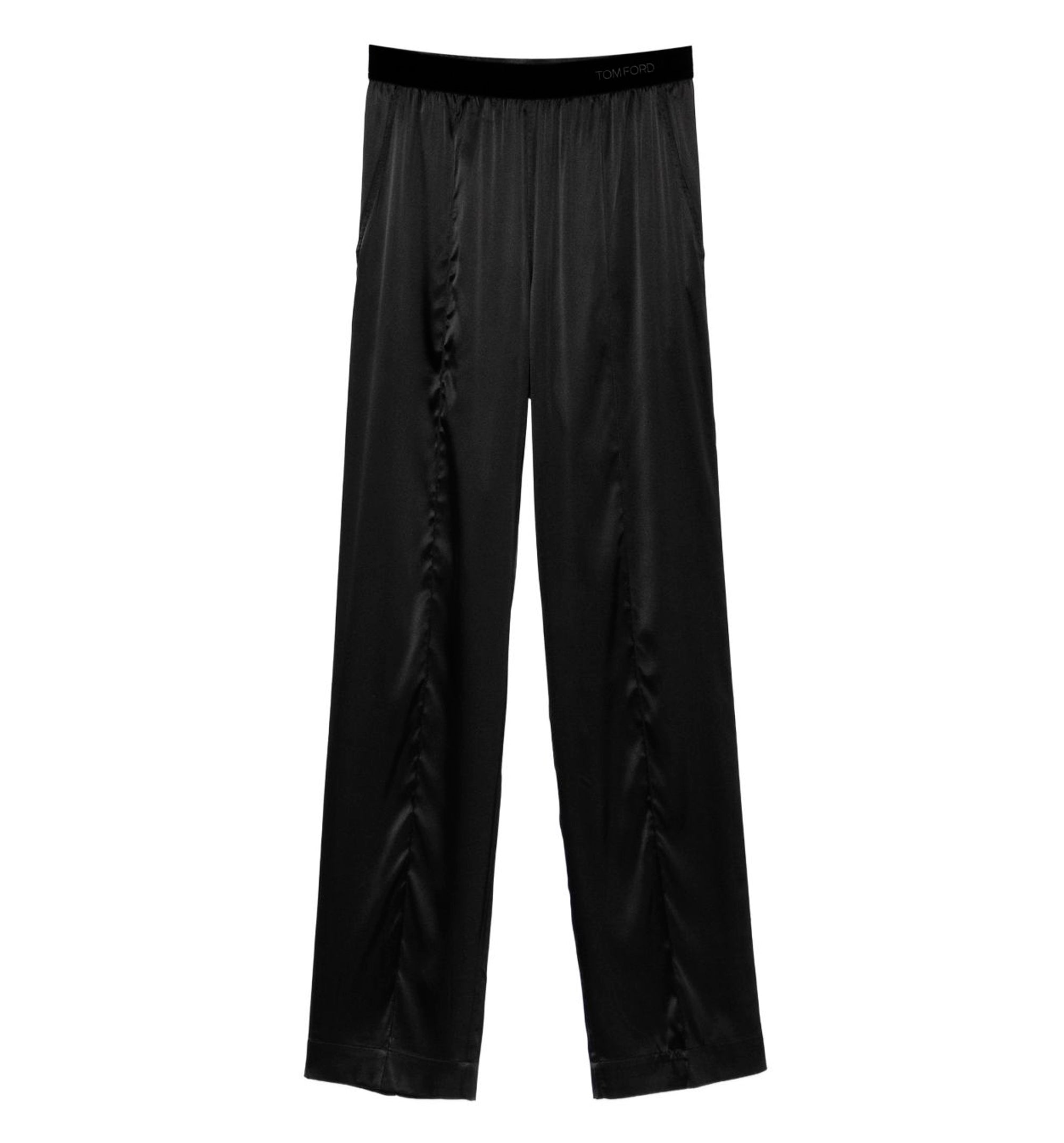 Pajama silk trousers