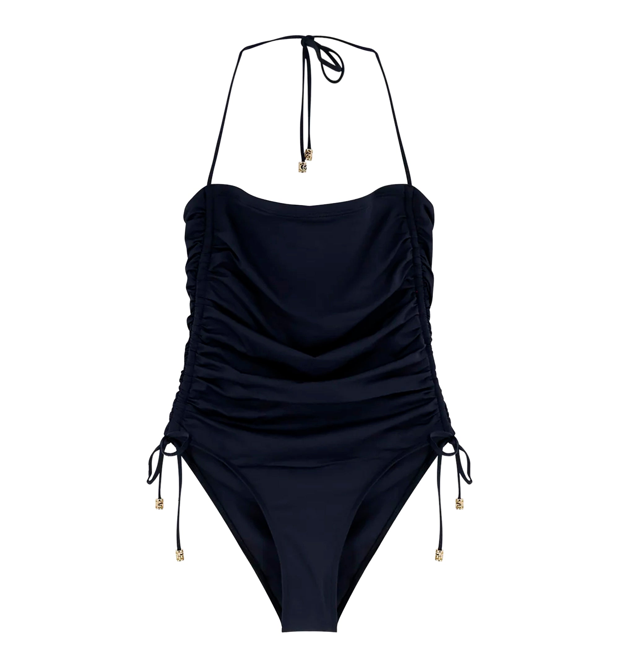 Stretch jersey one-piece swimsuit