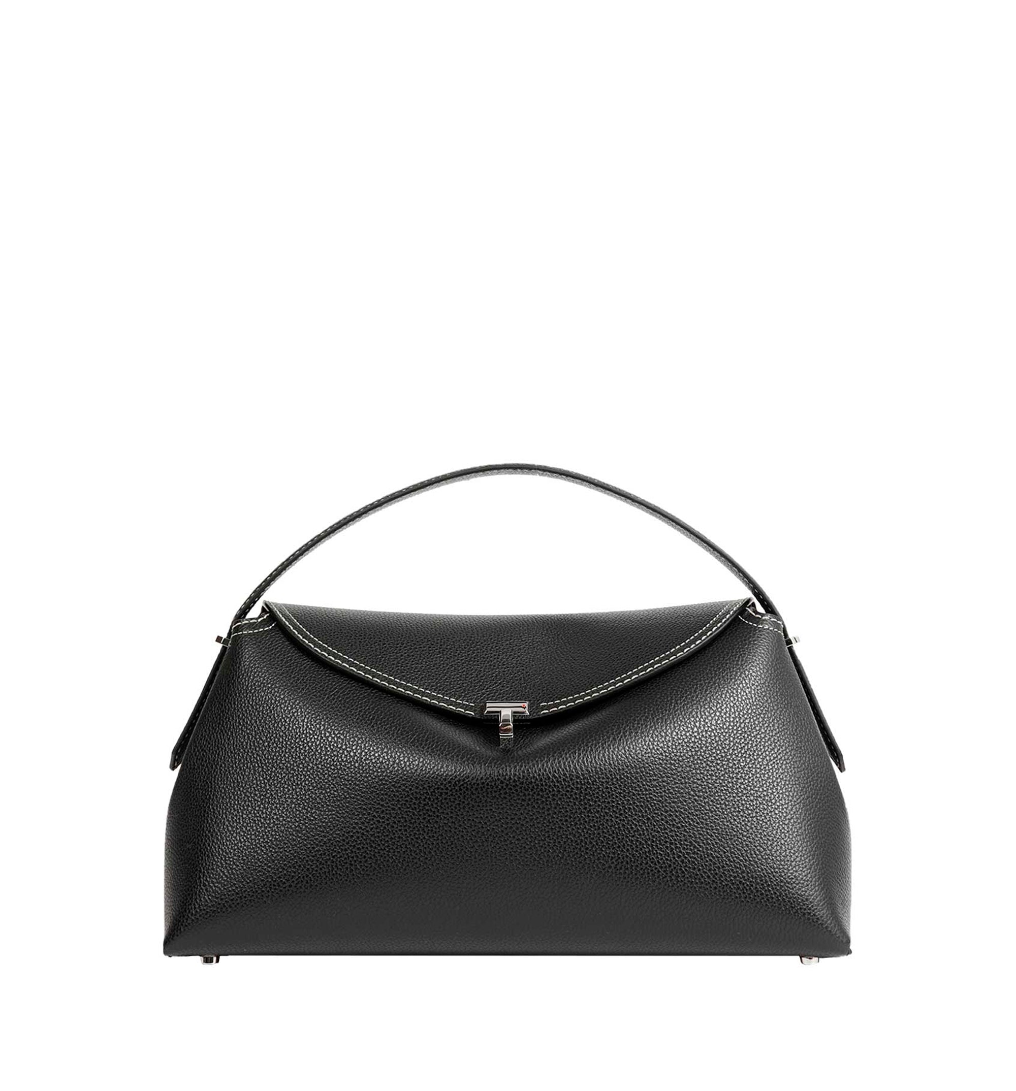 Logo Plaque Foldover Top Tote Bag