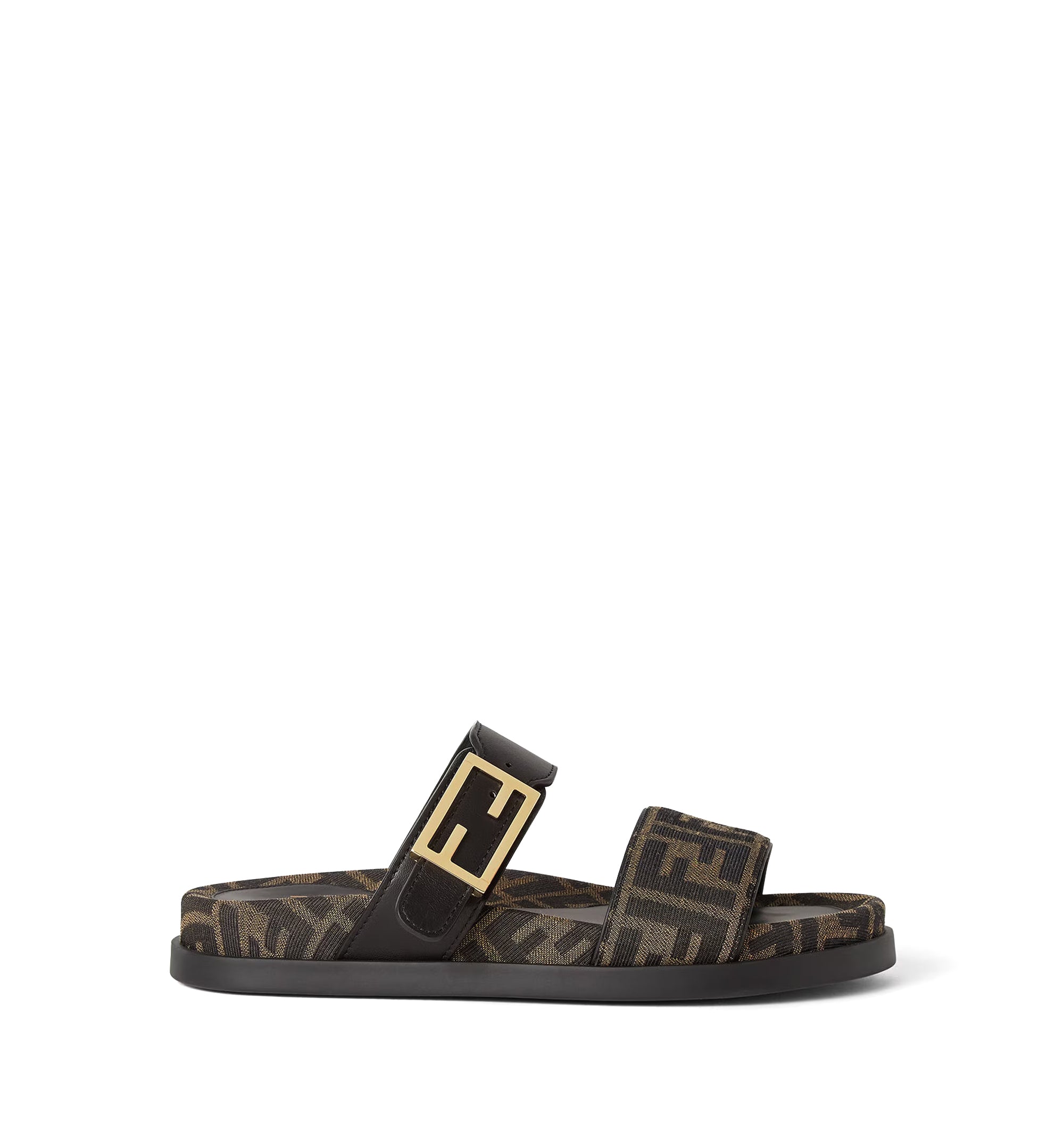 Fendi Feel FF Fabric Sandals