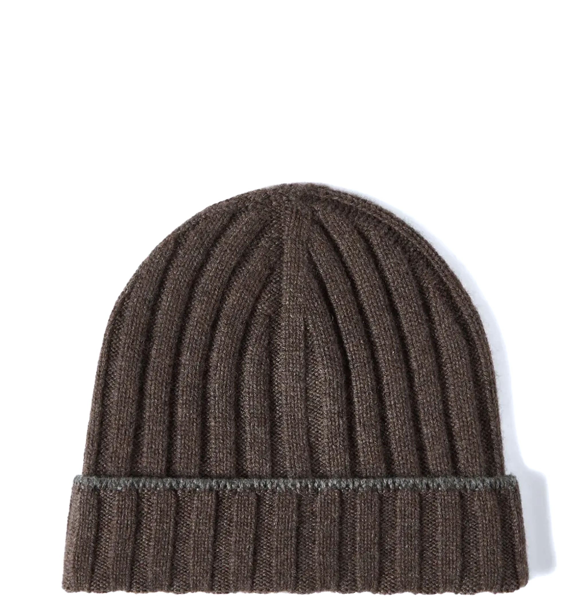 Rib-knit beanie hat