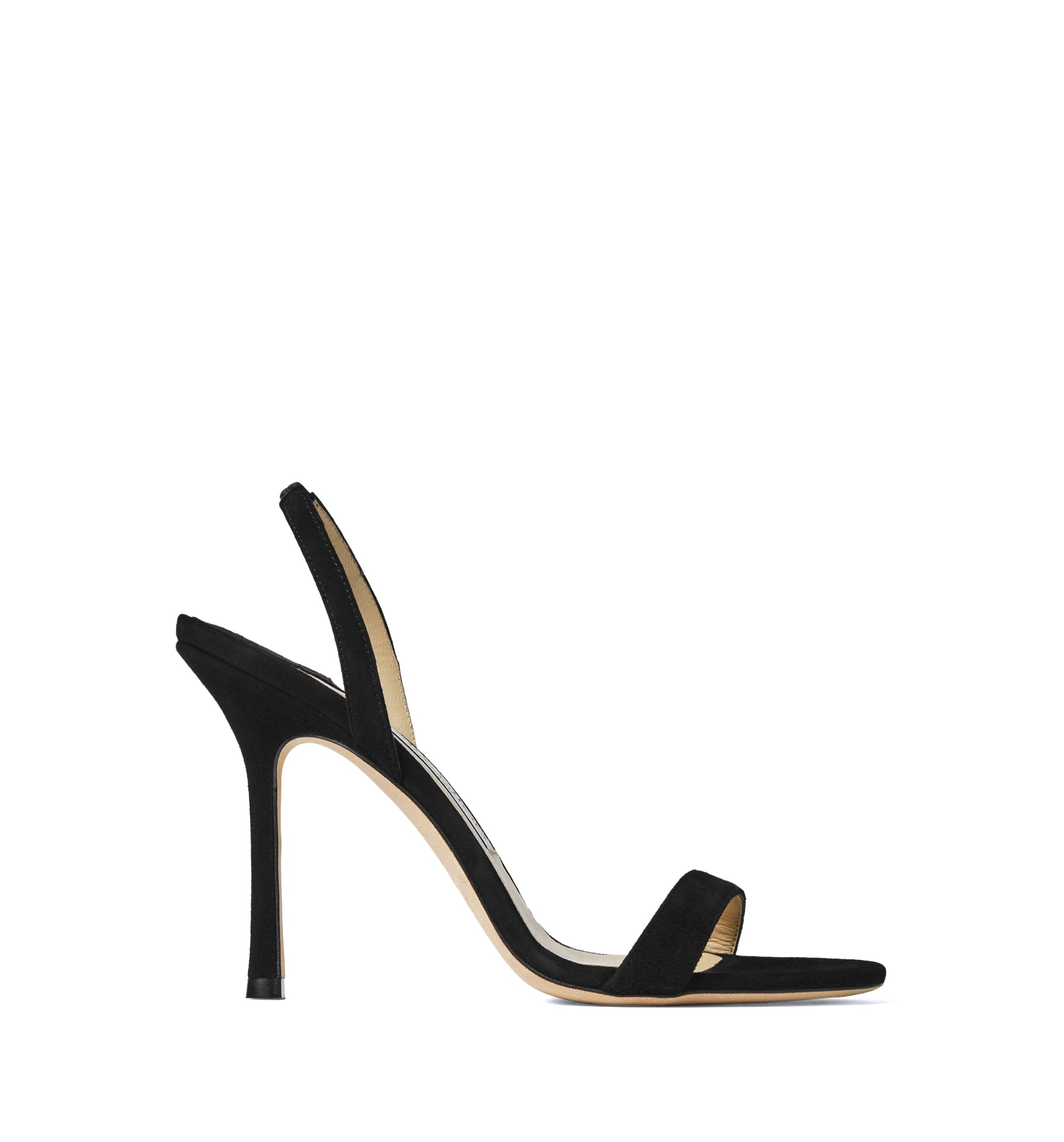 Jenn 100 Black Suede Sandals