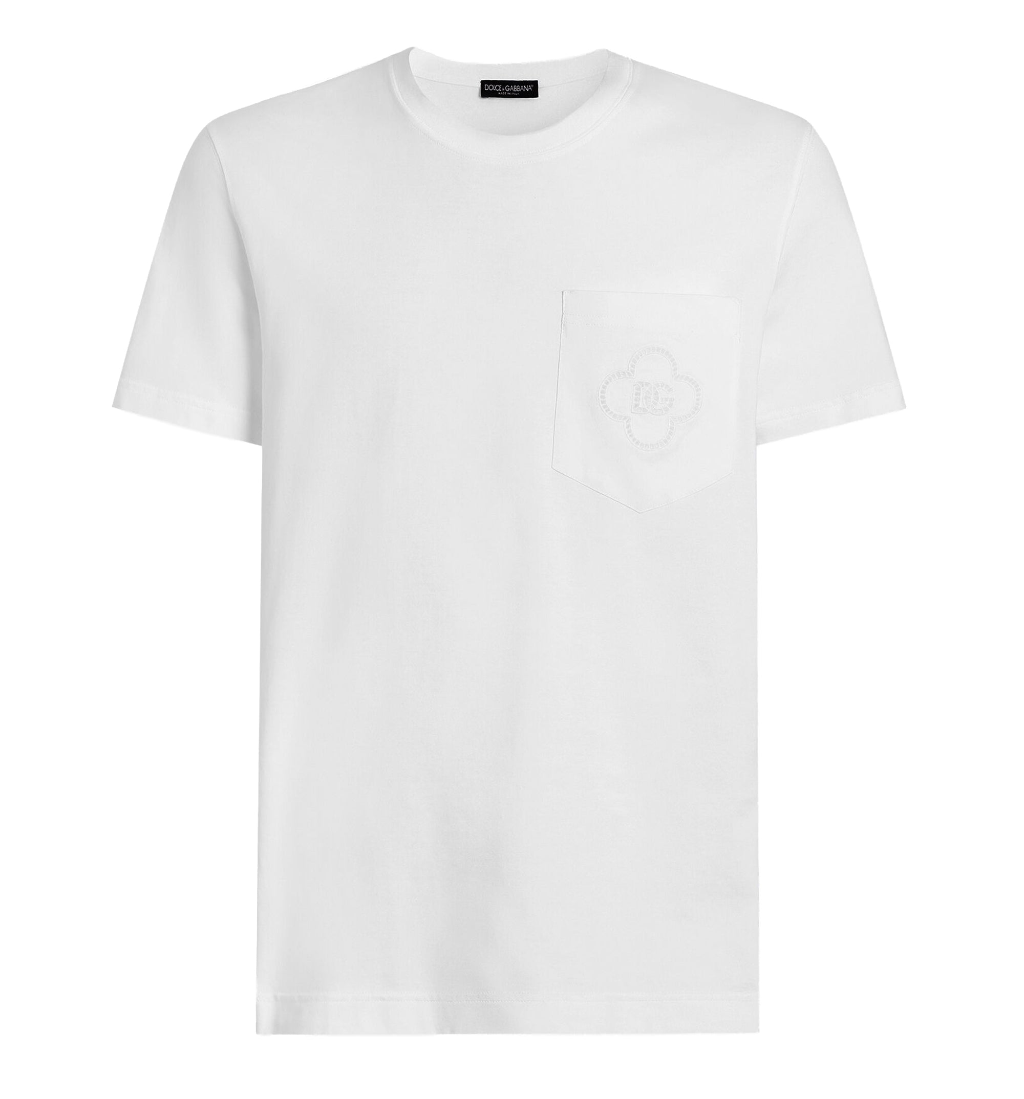 Cotton t-shirt with logo embroidery