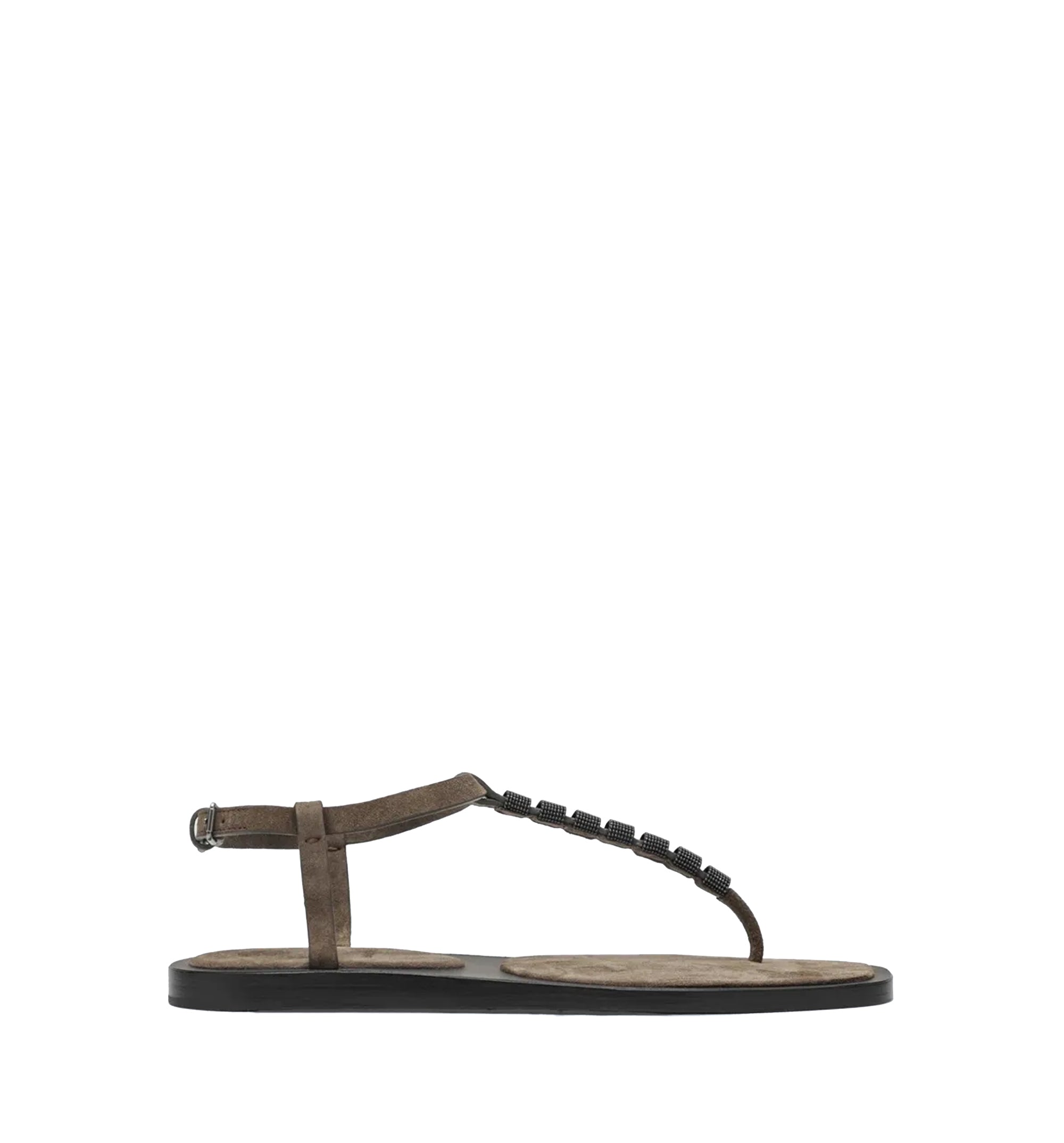 Beaded-strap sandals