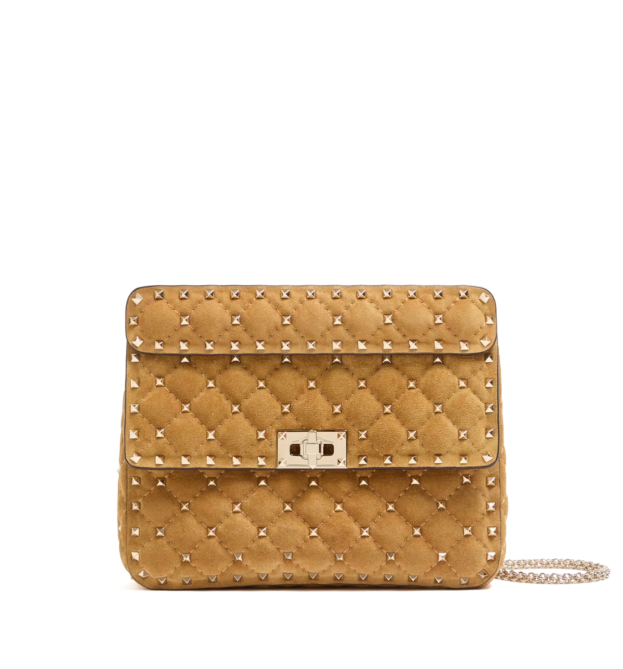 Valentino Garavani Rockstud Spike Medium Suede Bag