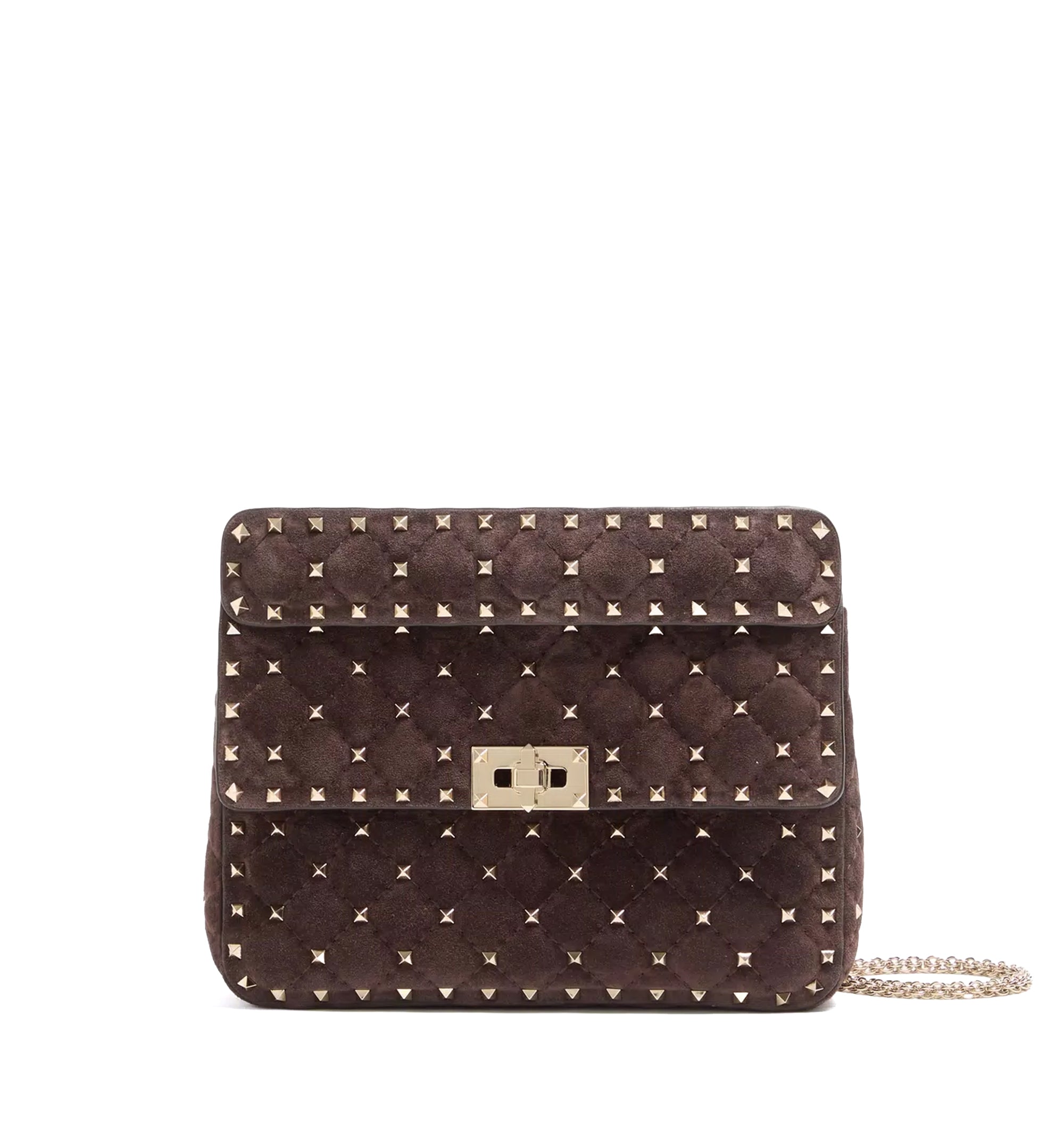 Valentino Garavani Rockstud Spike Medium Suede Bag