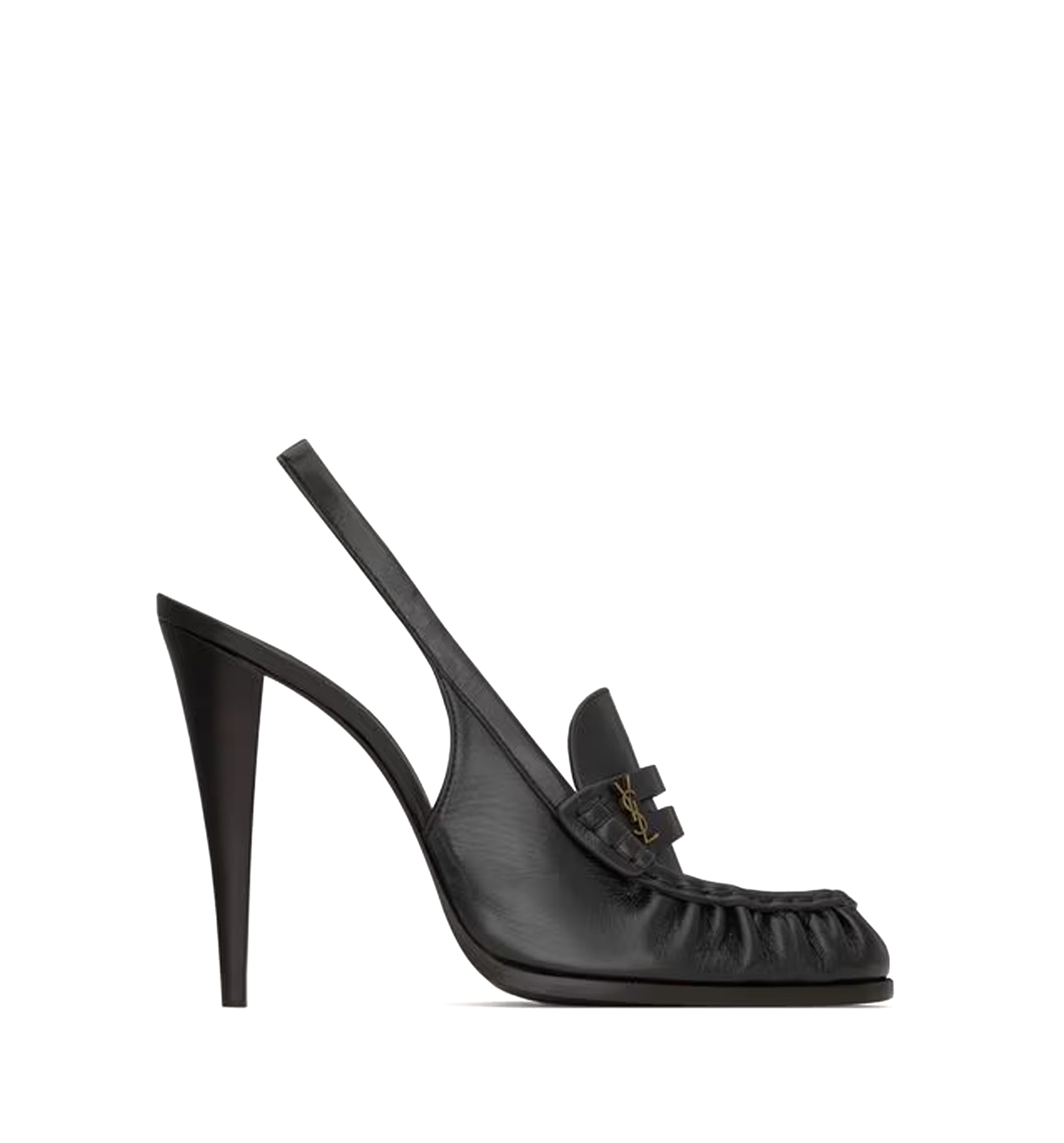 Le Loafer Slingback Pumps In Smooth Leather