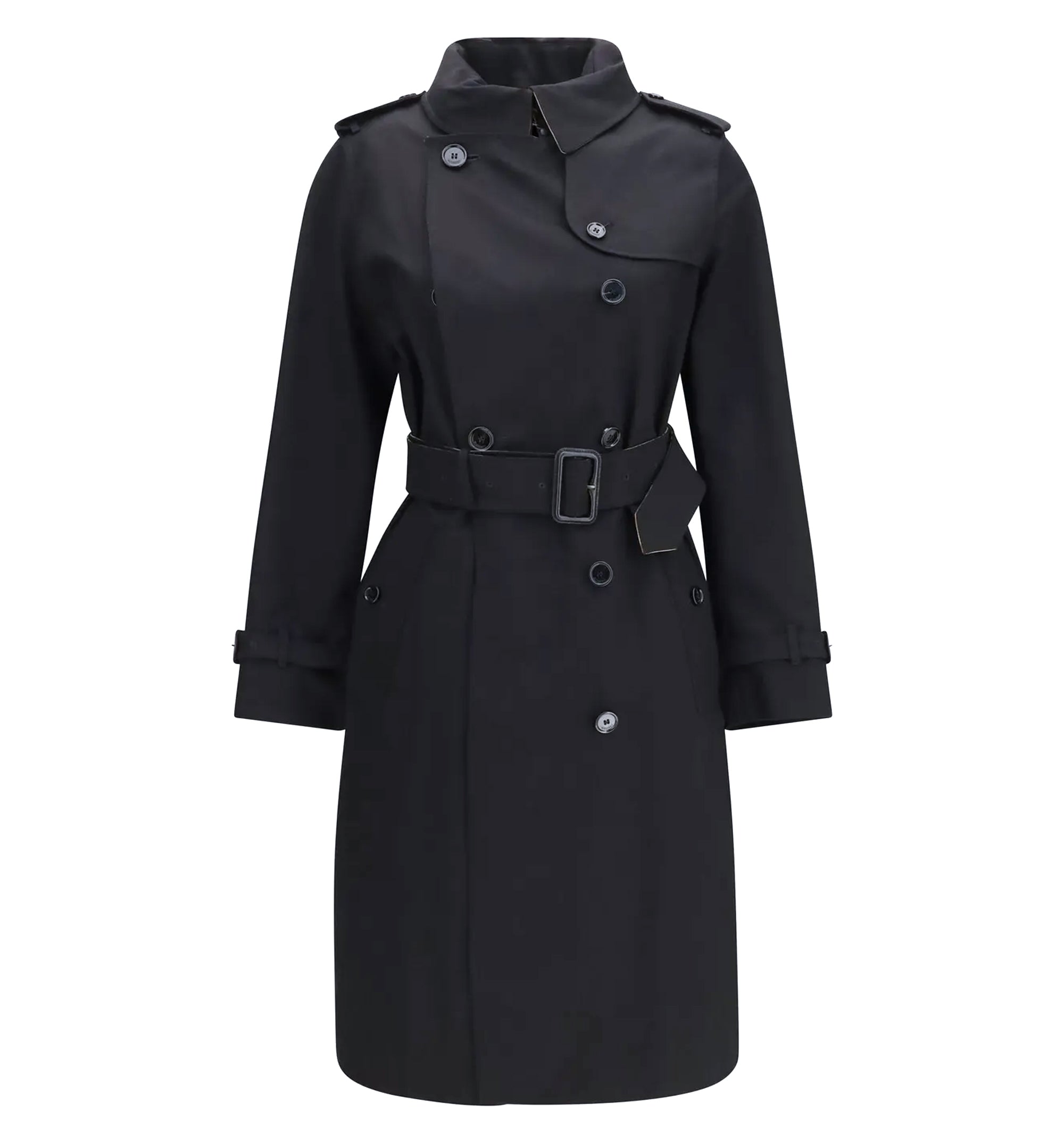 Belted Single-Breasted Trench Coat