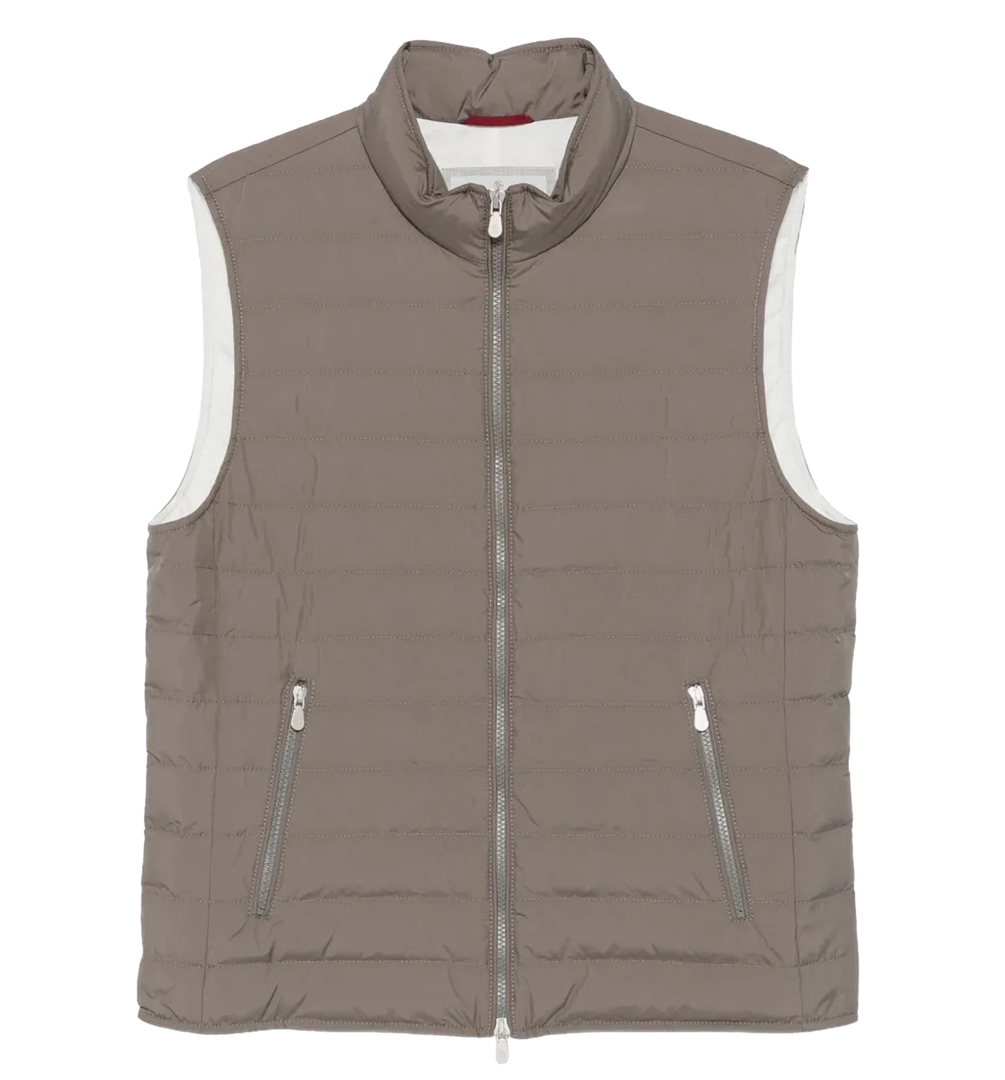 Quilted high-neck gilet
