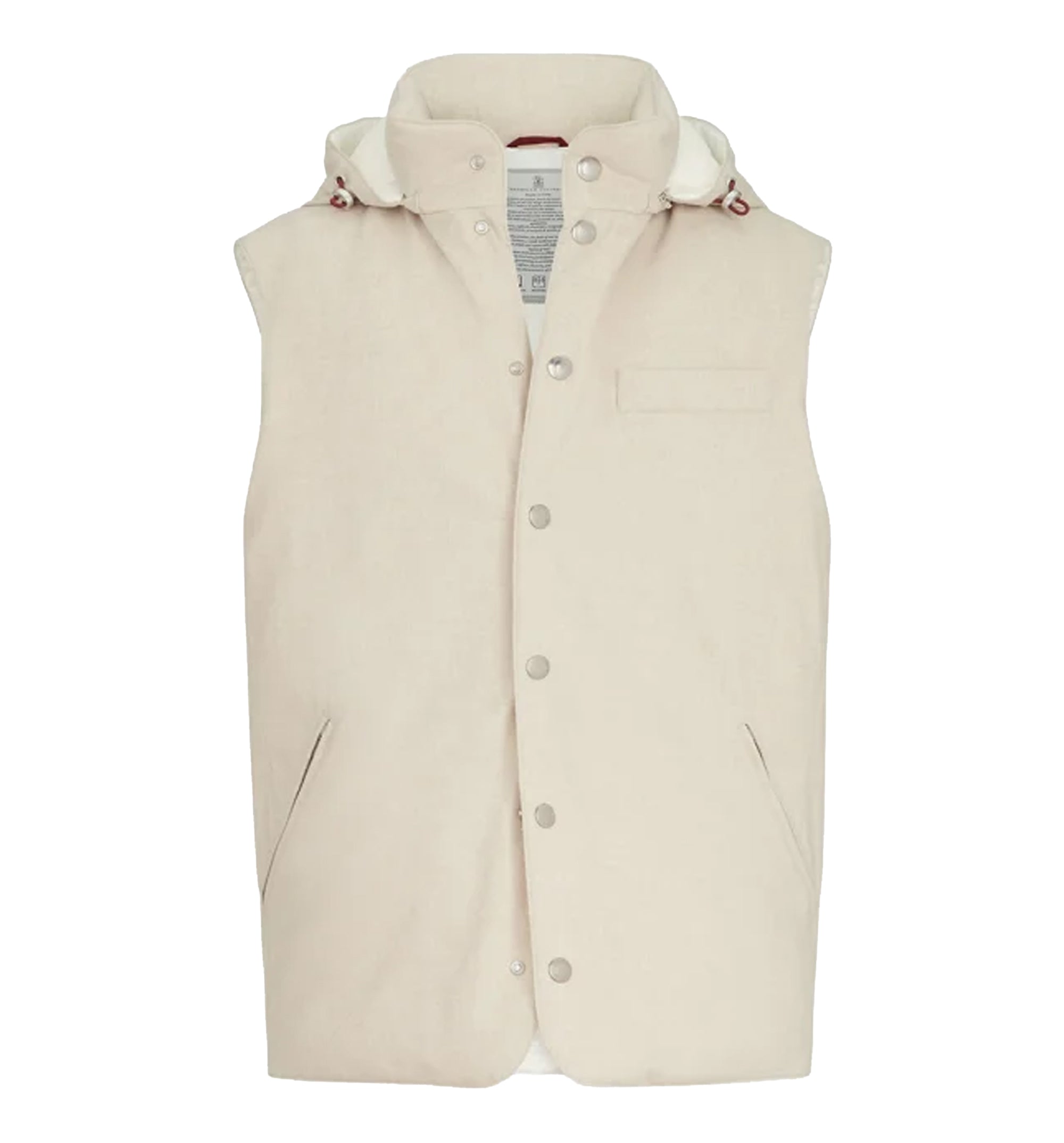 Snap-button-fastening gilet