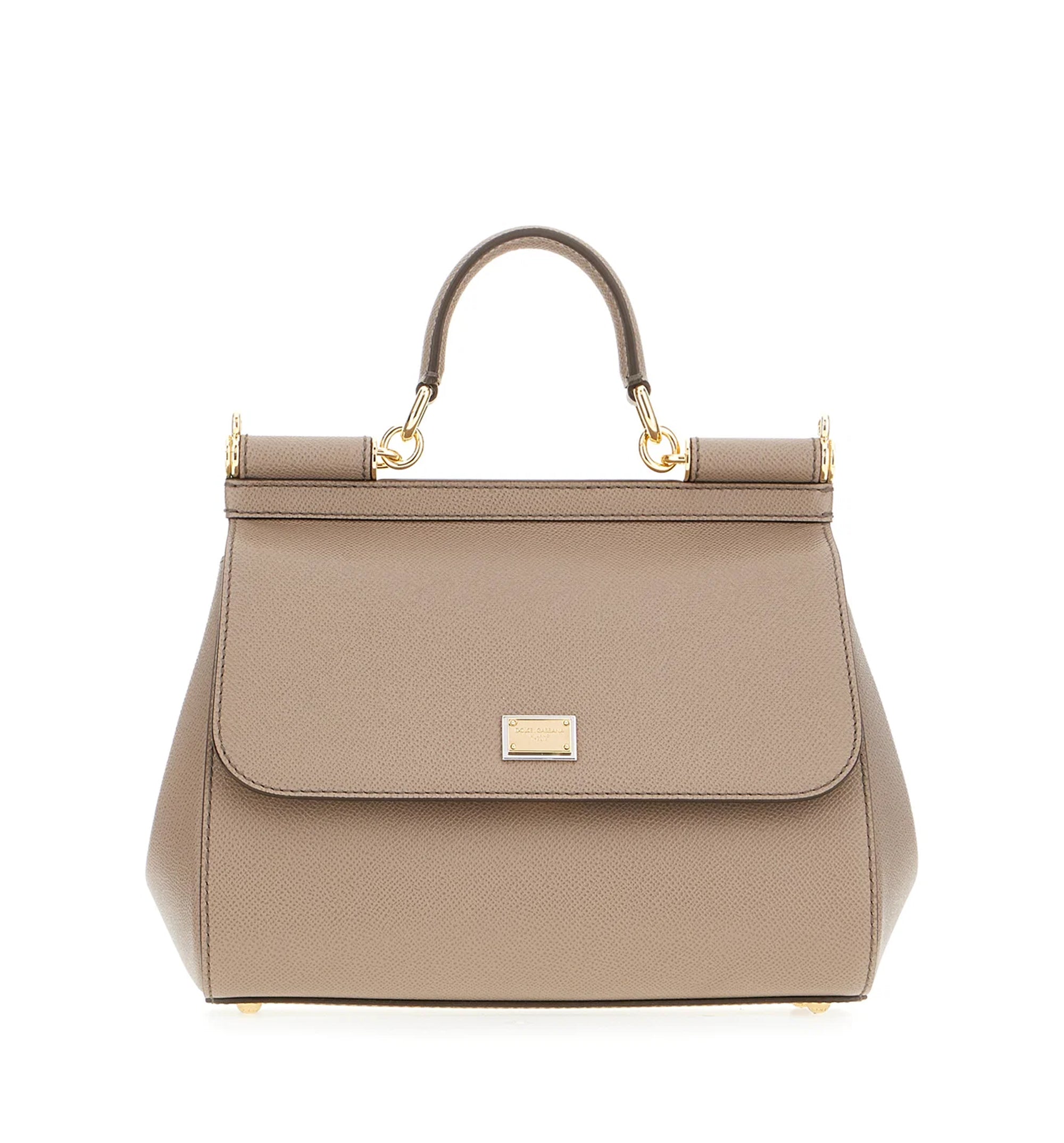 Large Sicily handbag in dauphine calfskin
