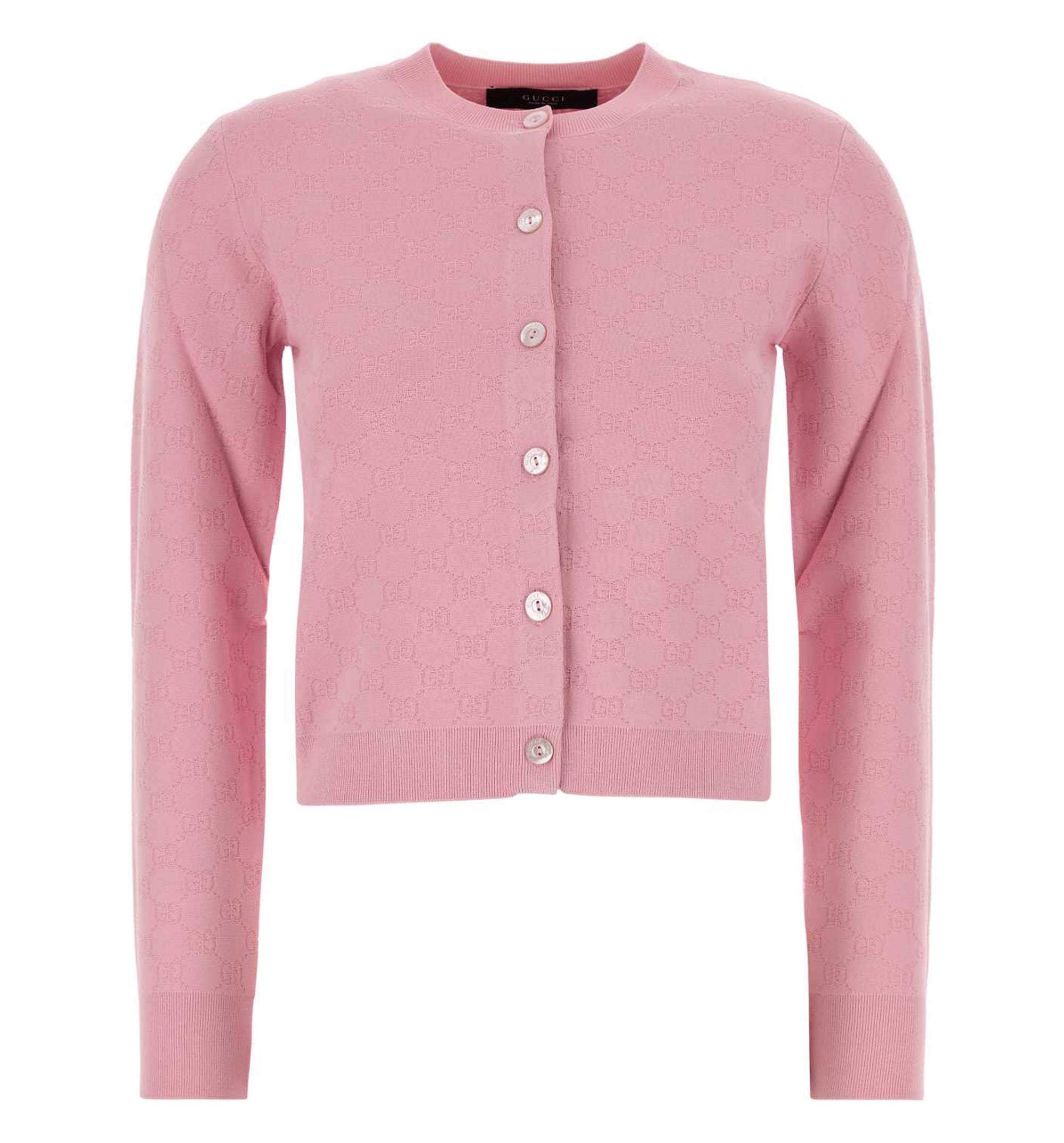 GG fine fabric jacquard cardigan