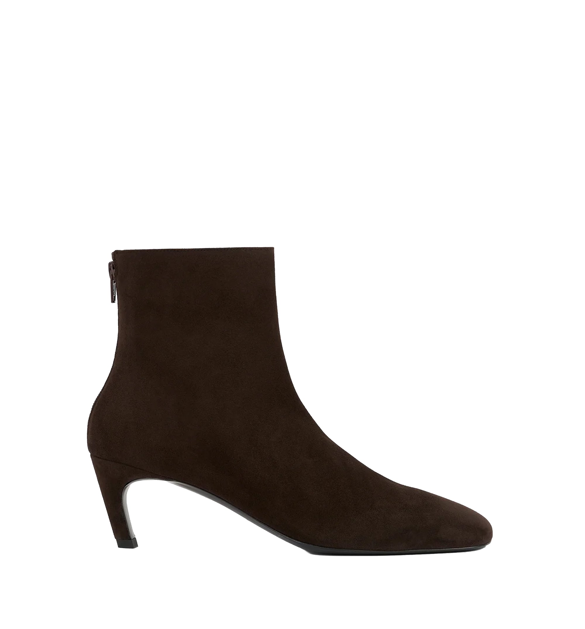 Soft suede ankle boots brown