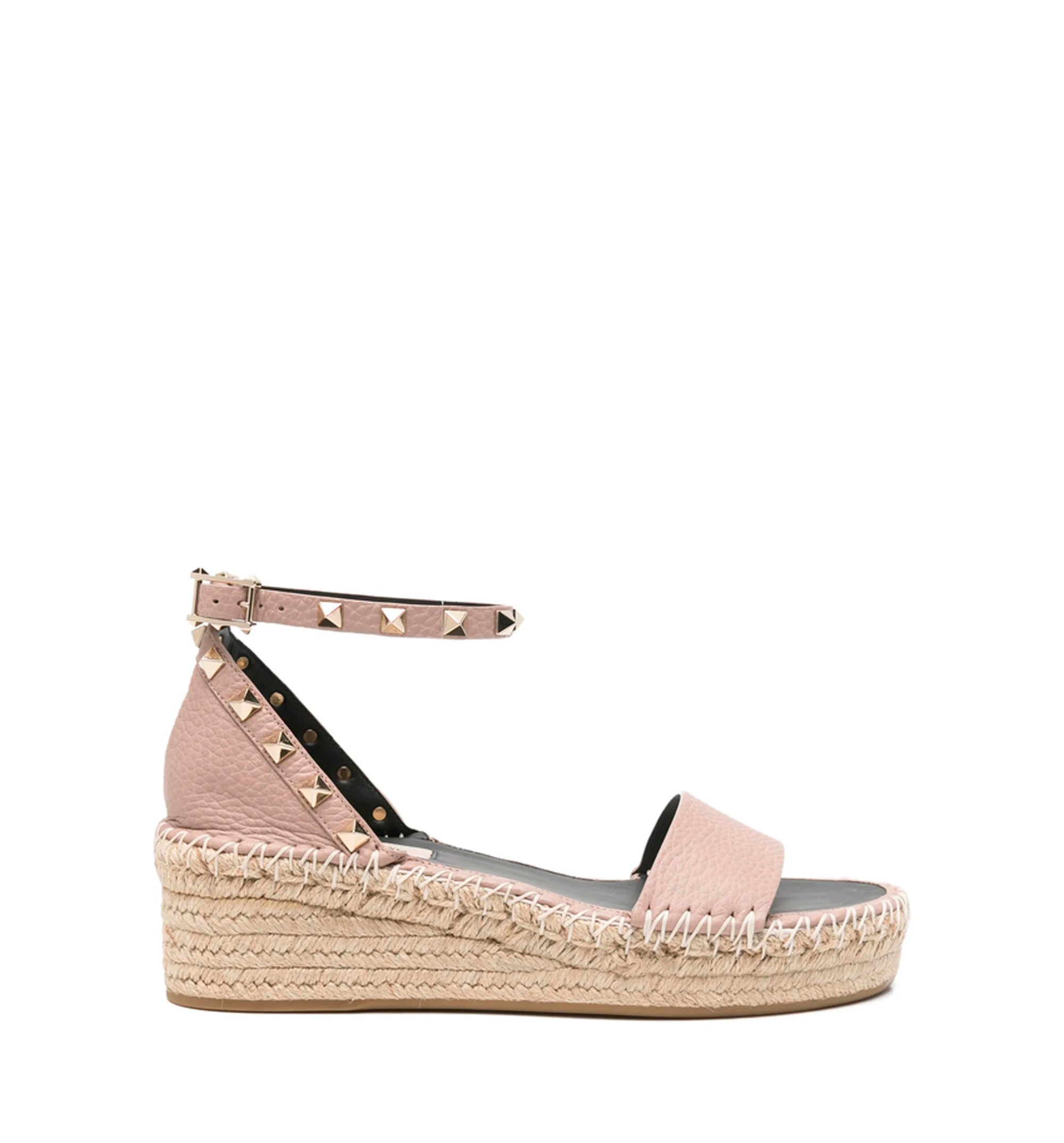 Studded Wedge Heeled Espadrilles