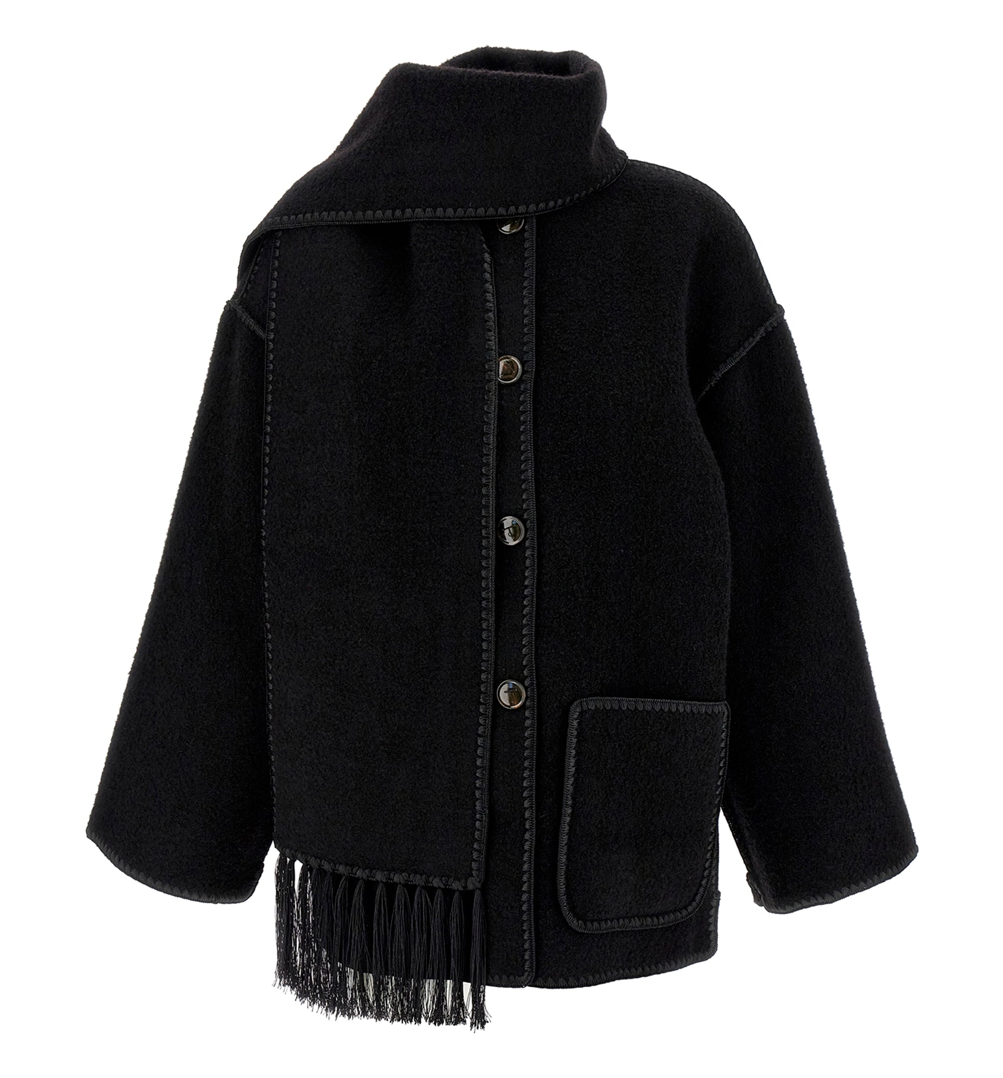 'Embroidered Scarf Jacket Harvest' coat