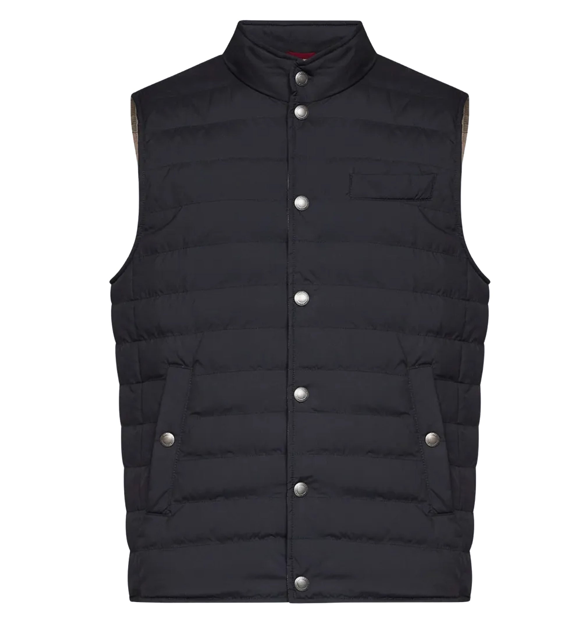 Quilted sleeveless jacket