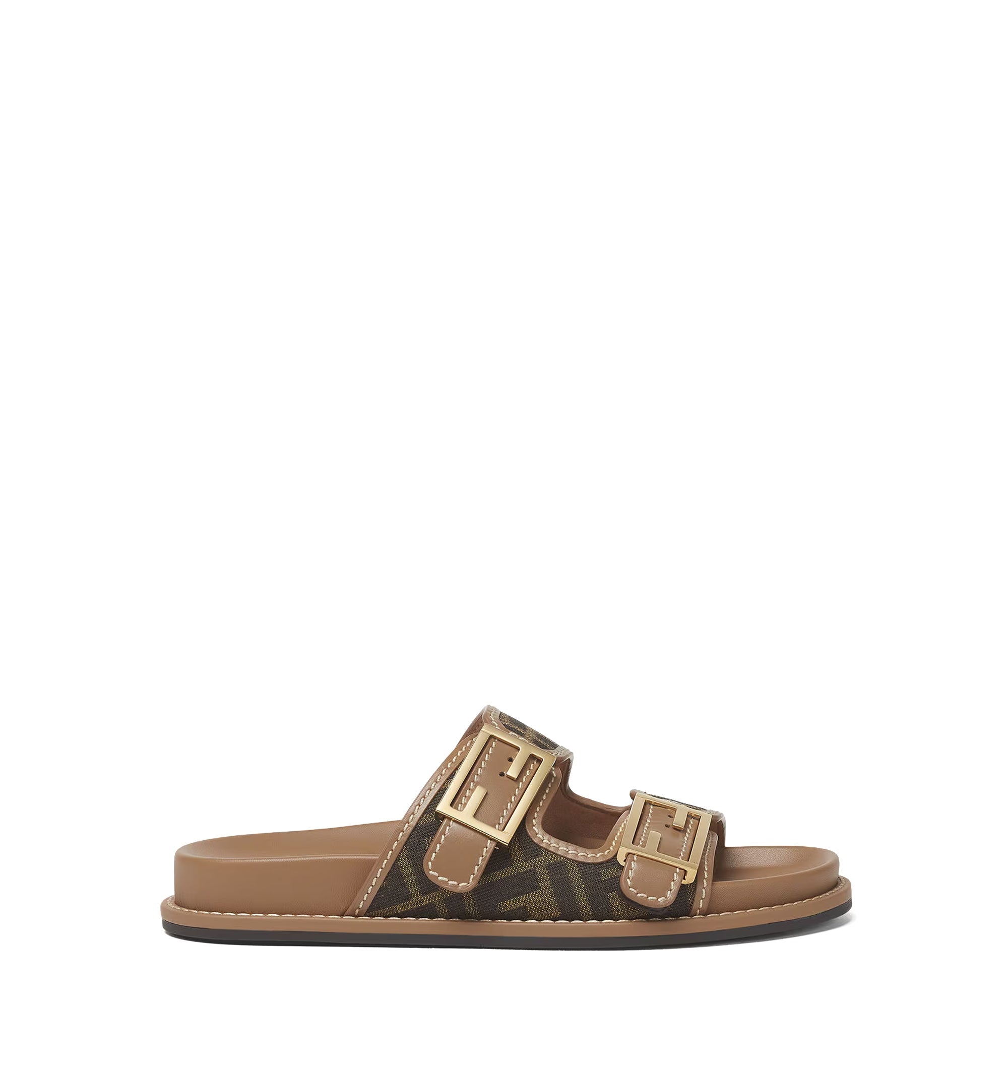 Fendi Feel FF fabric Sandals