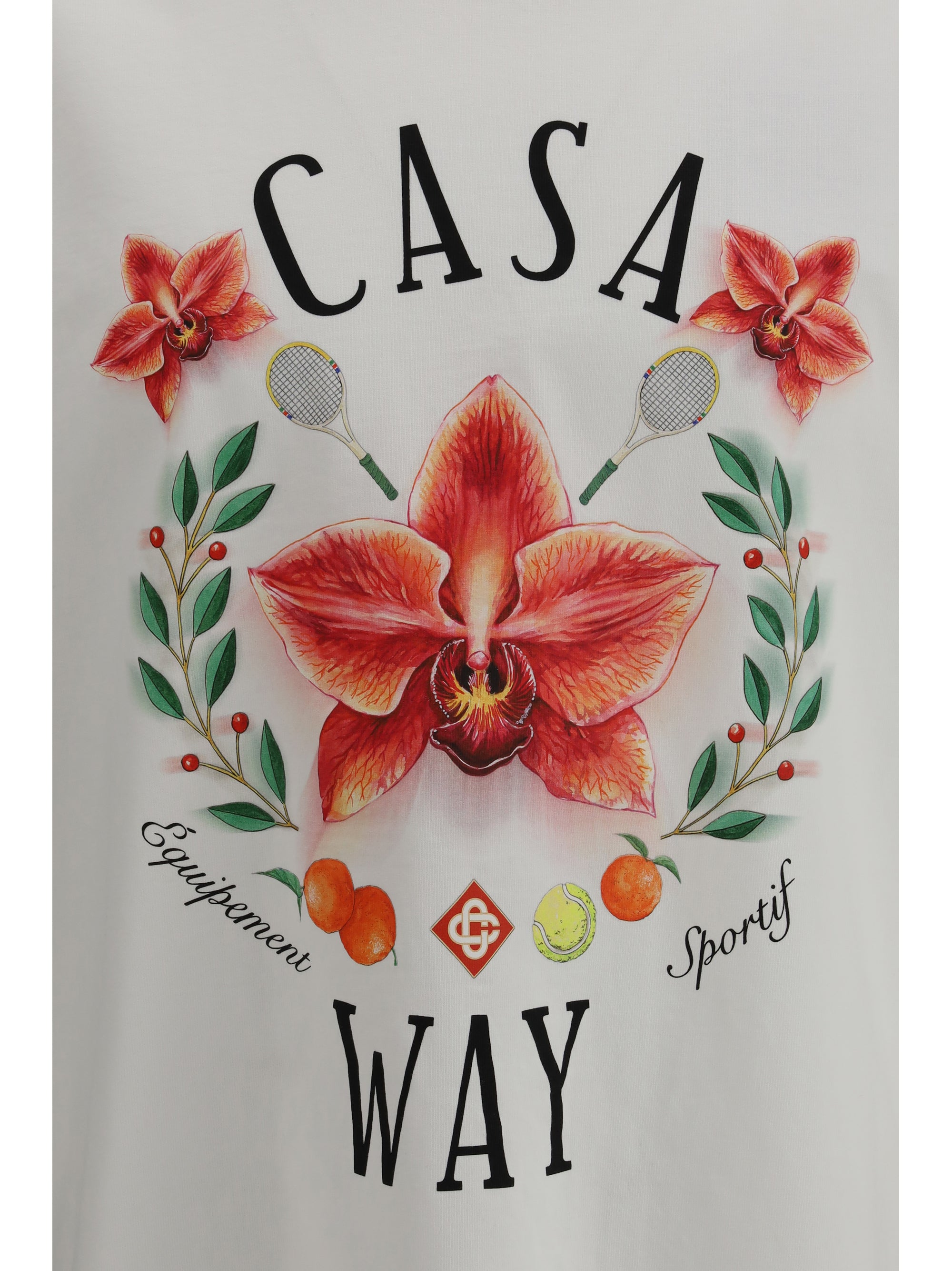 Casa Way Orchid Logo Short Sleeve T‑Shirt