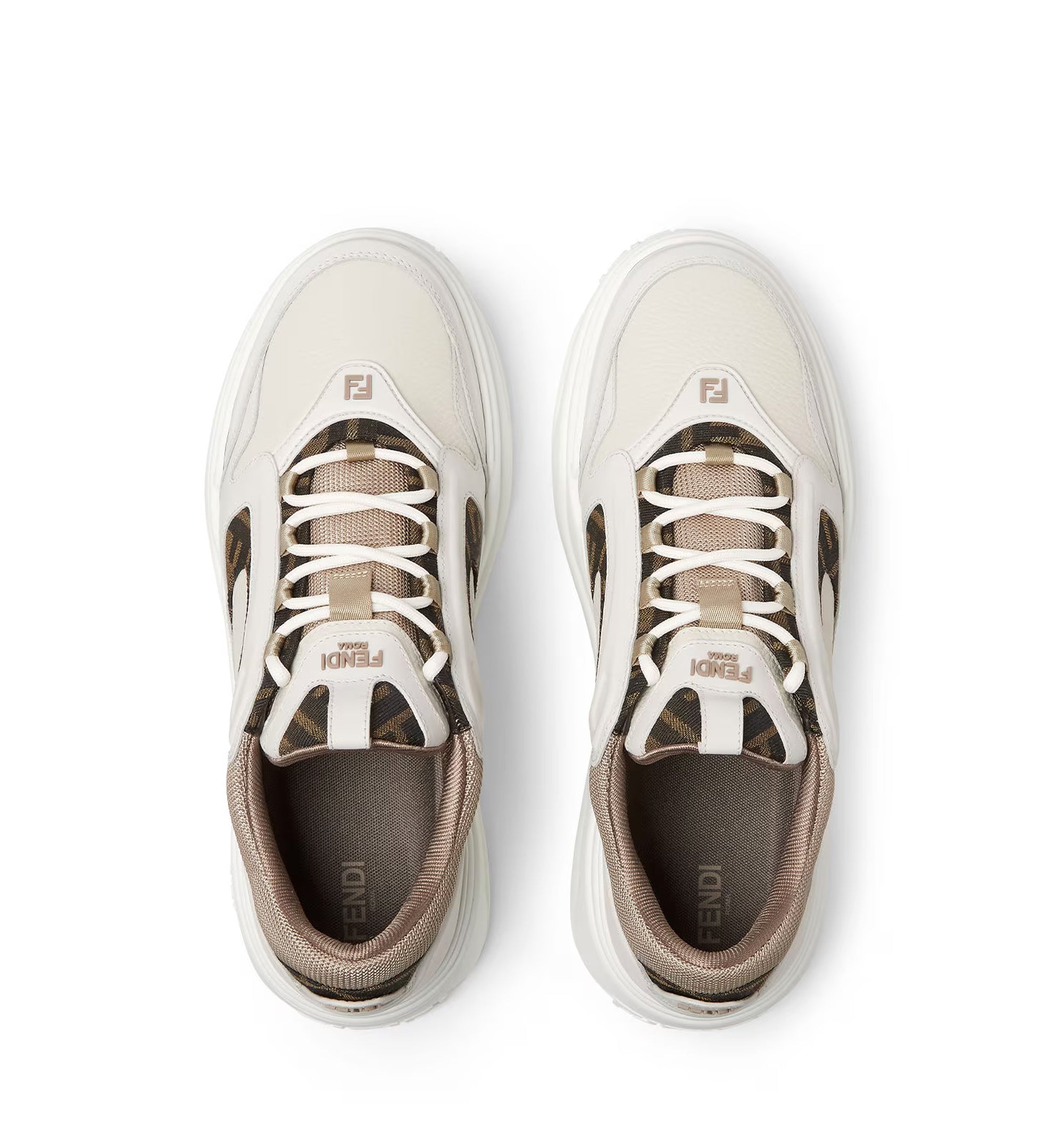 Fendi Force leather sneakers