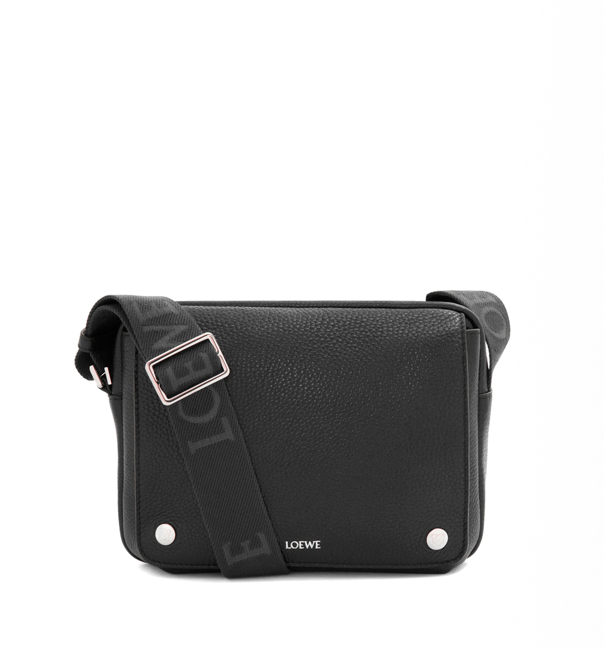 Medium Pebble messenger bag in supple grained calfskin