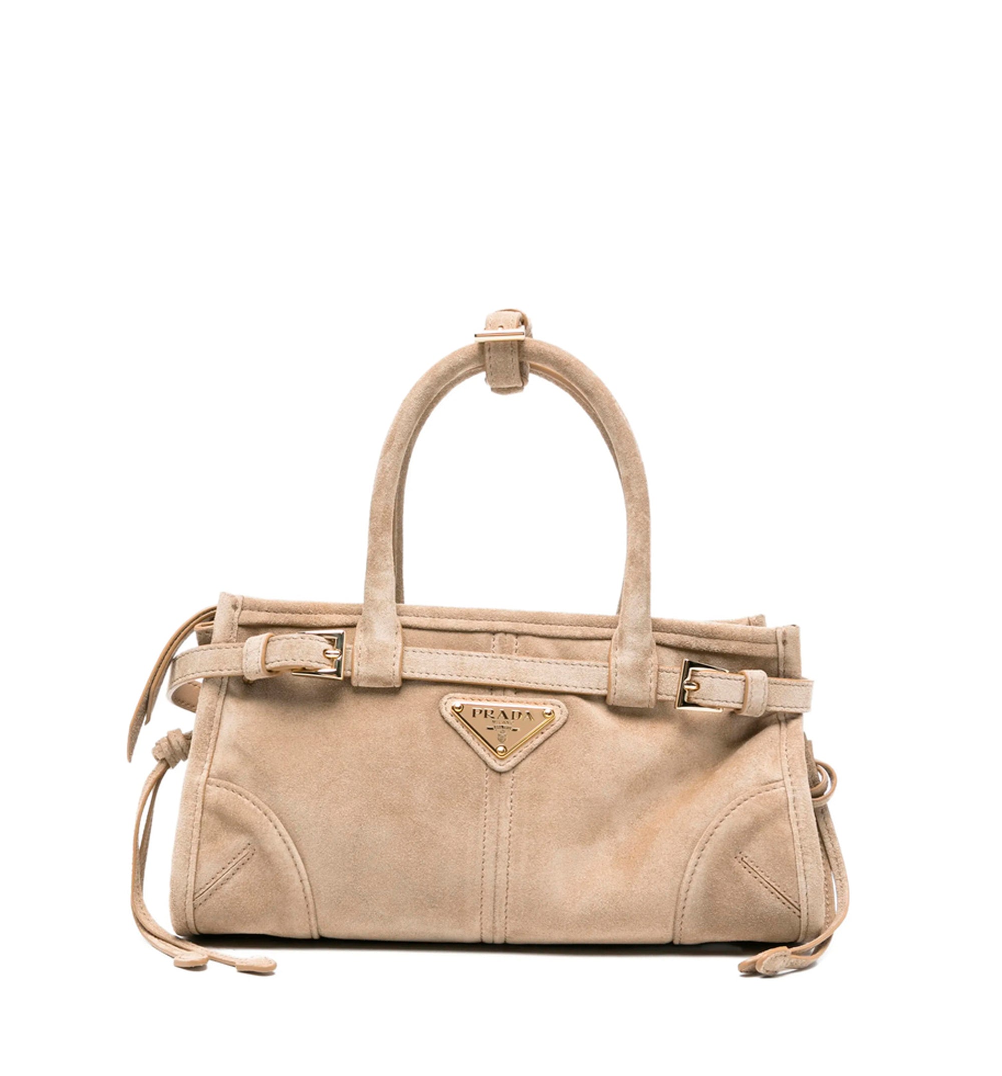 Prada Bonnie medium suede handbag