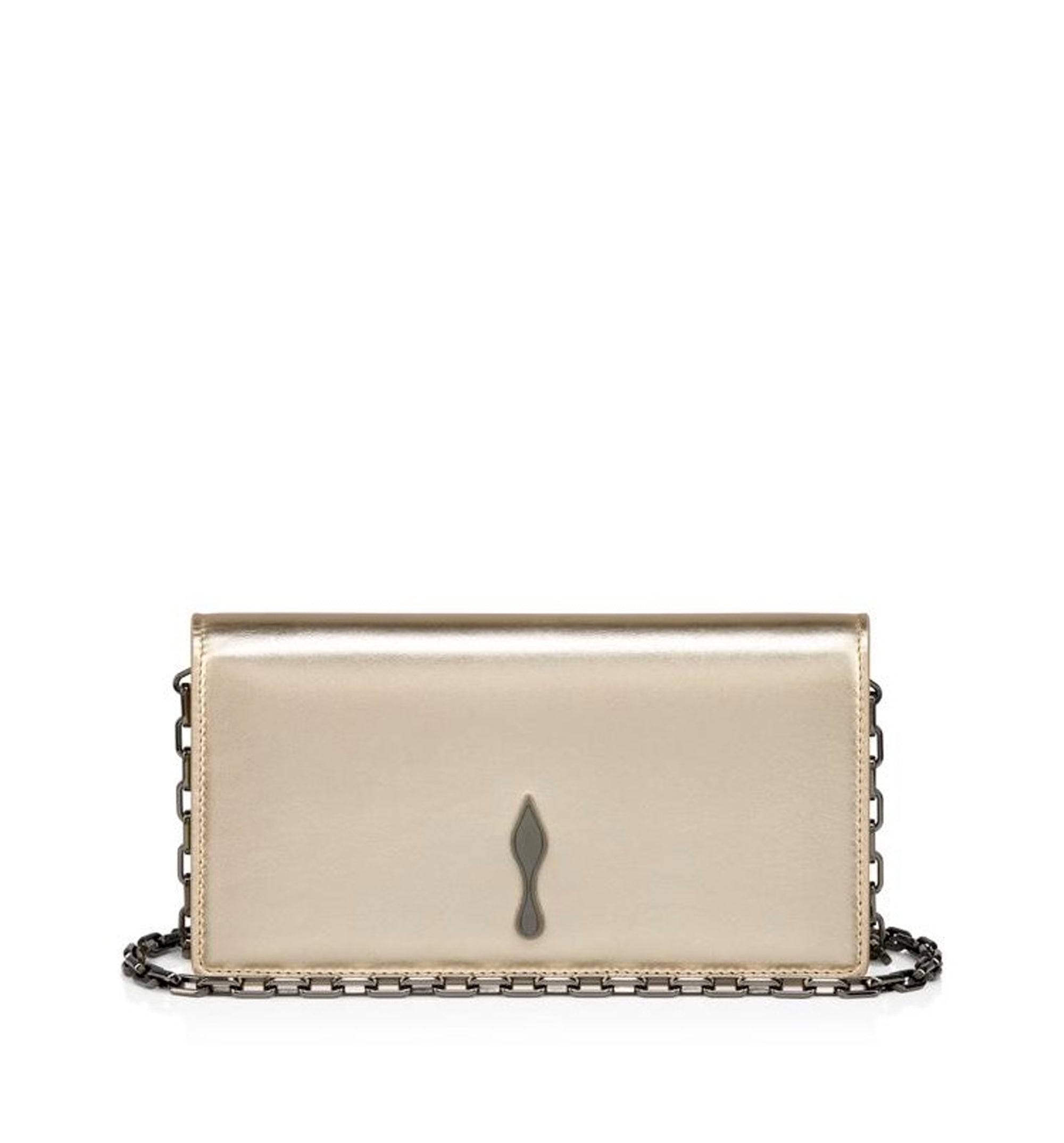 Bettina Clutch Laminated lamb nappa leather