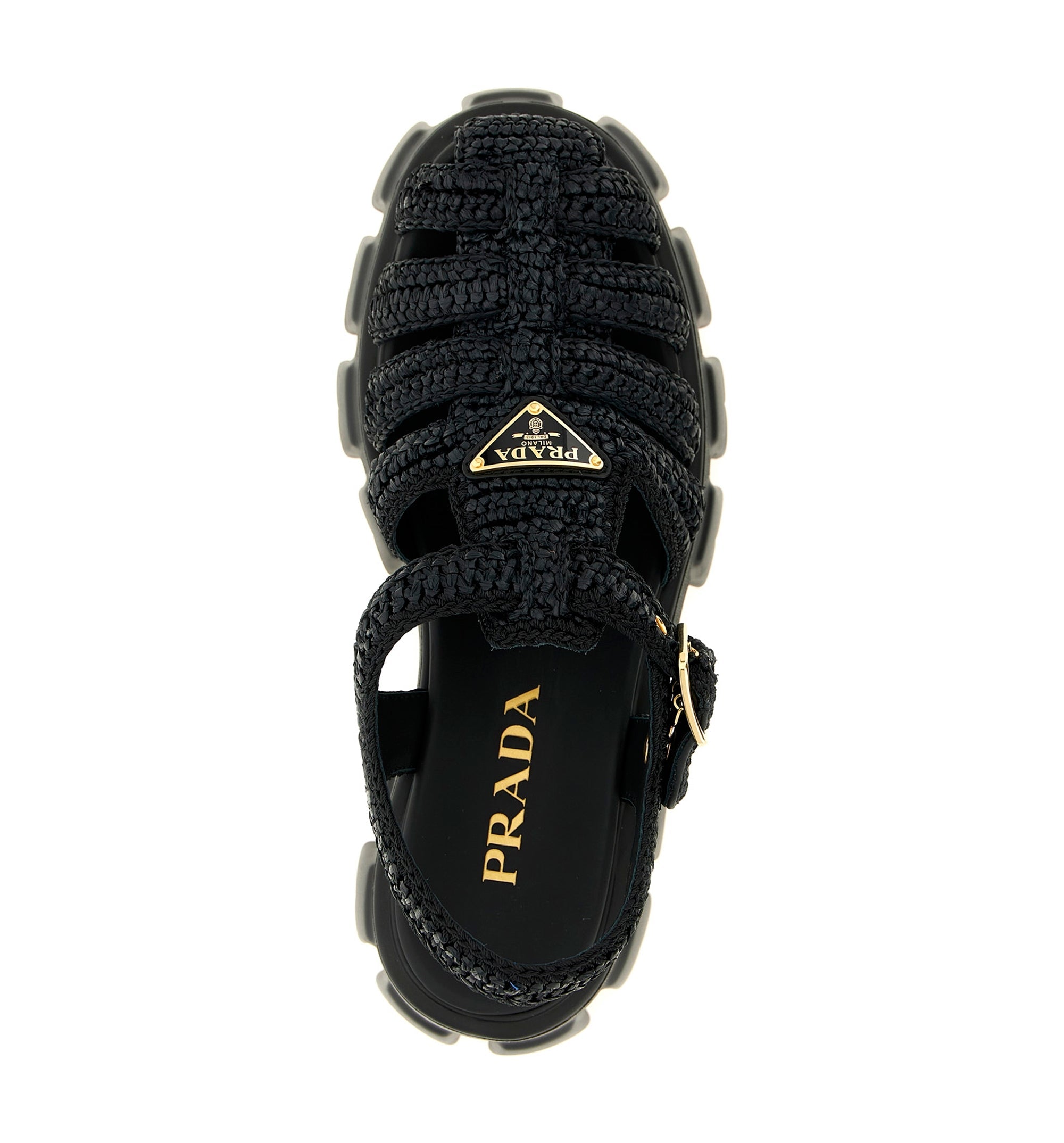 Monolith crochet cage sandals