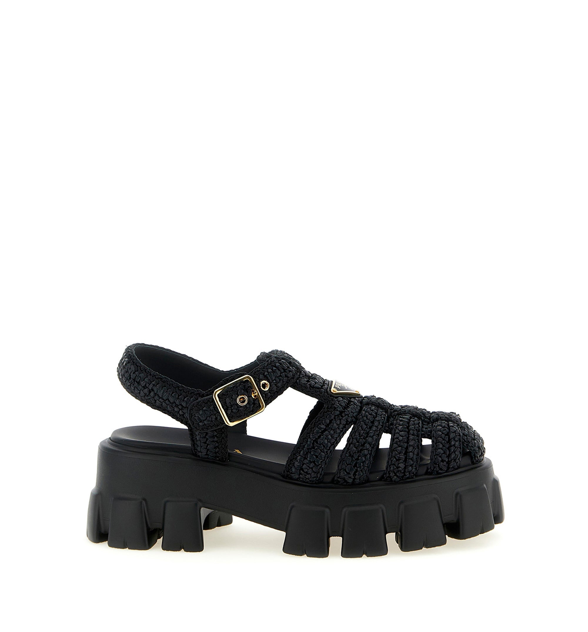 Monolith crochet cage sandals