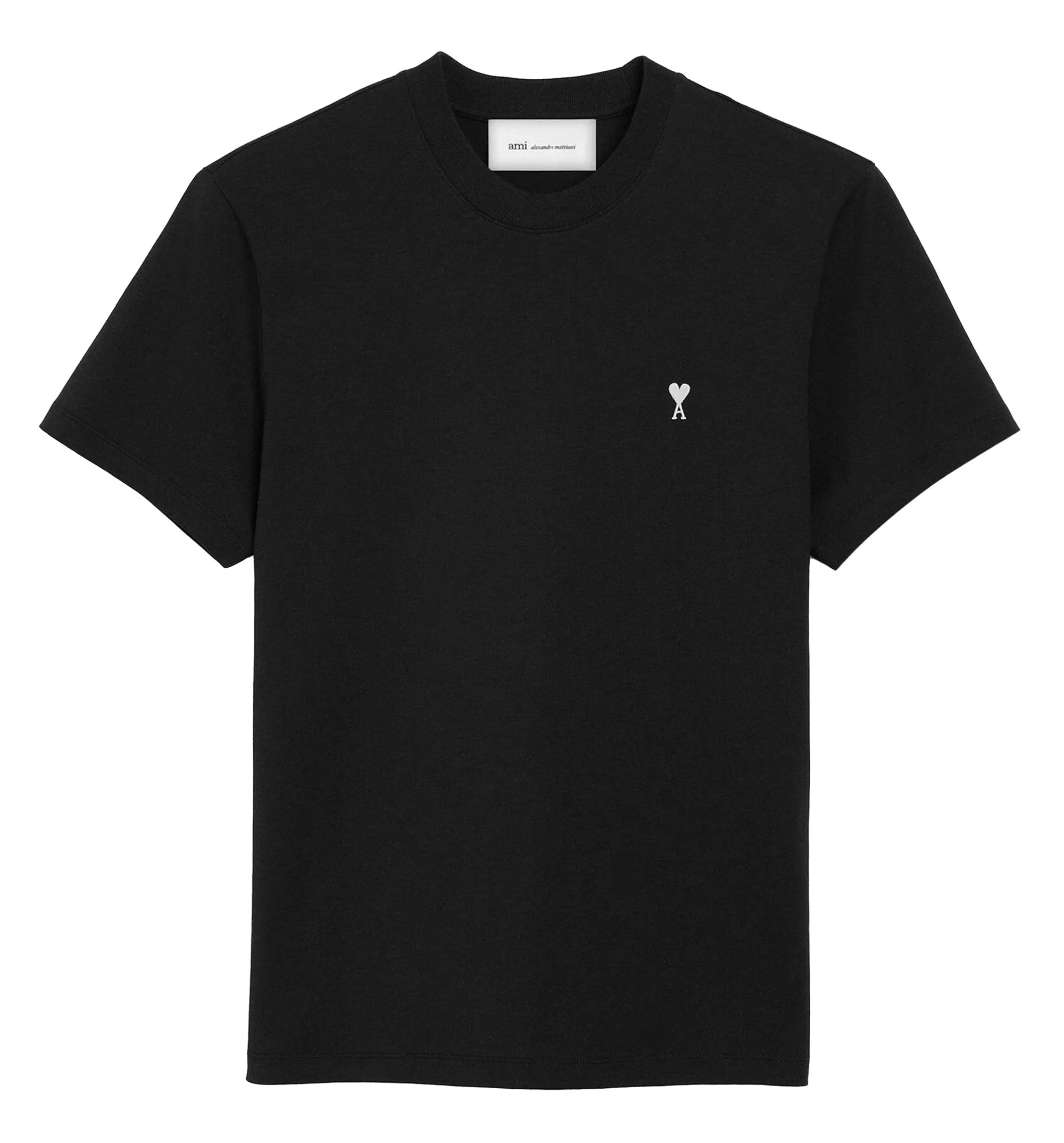 Black Cotton Ami De Coeur T-shirt