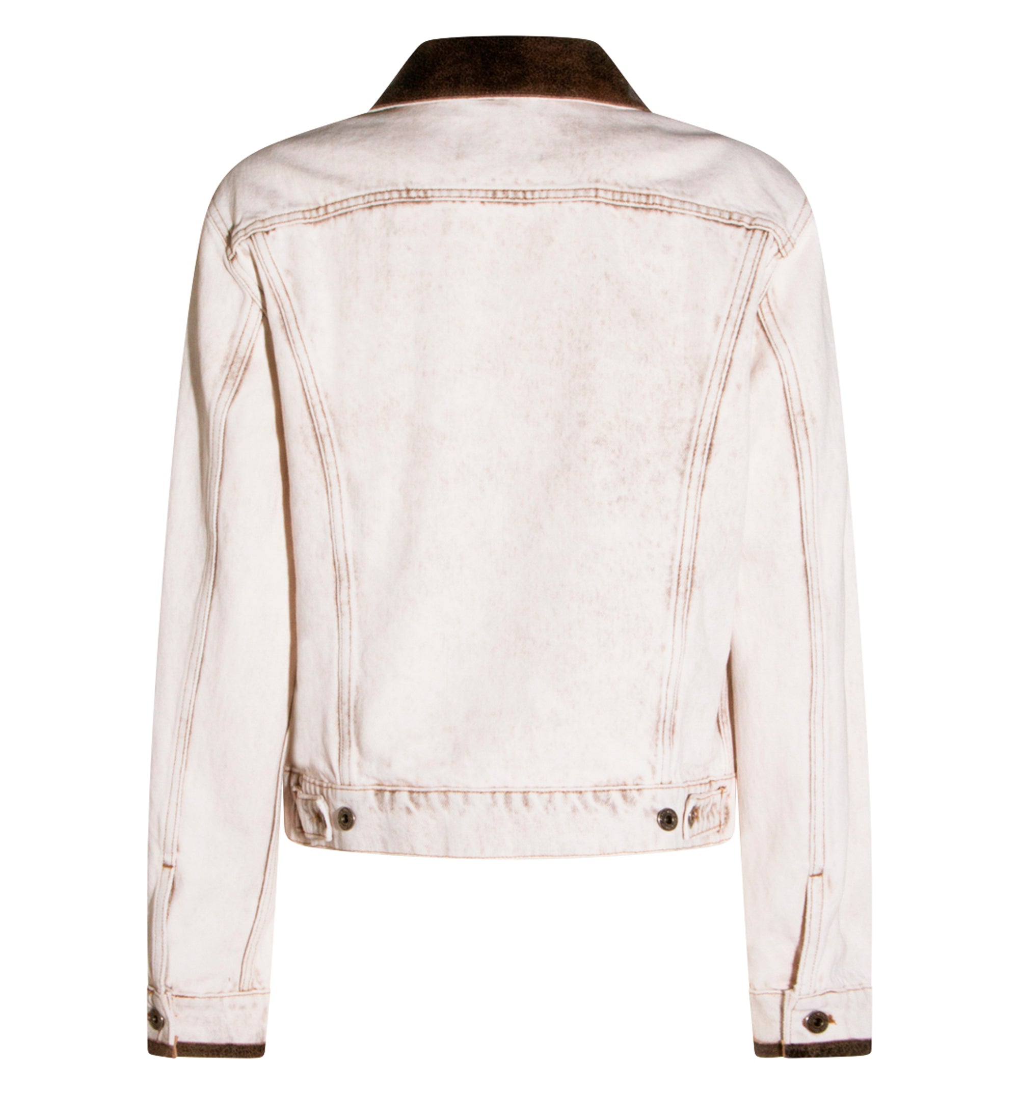 Button-up collared logo jacket
