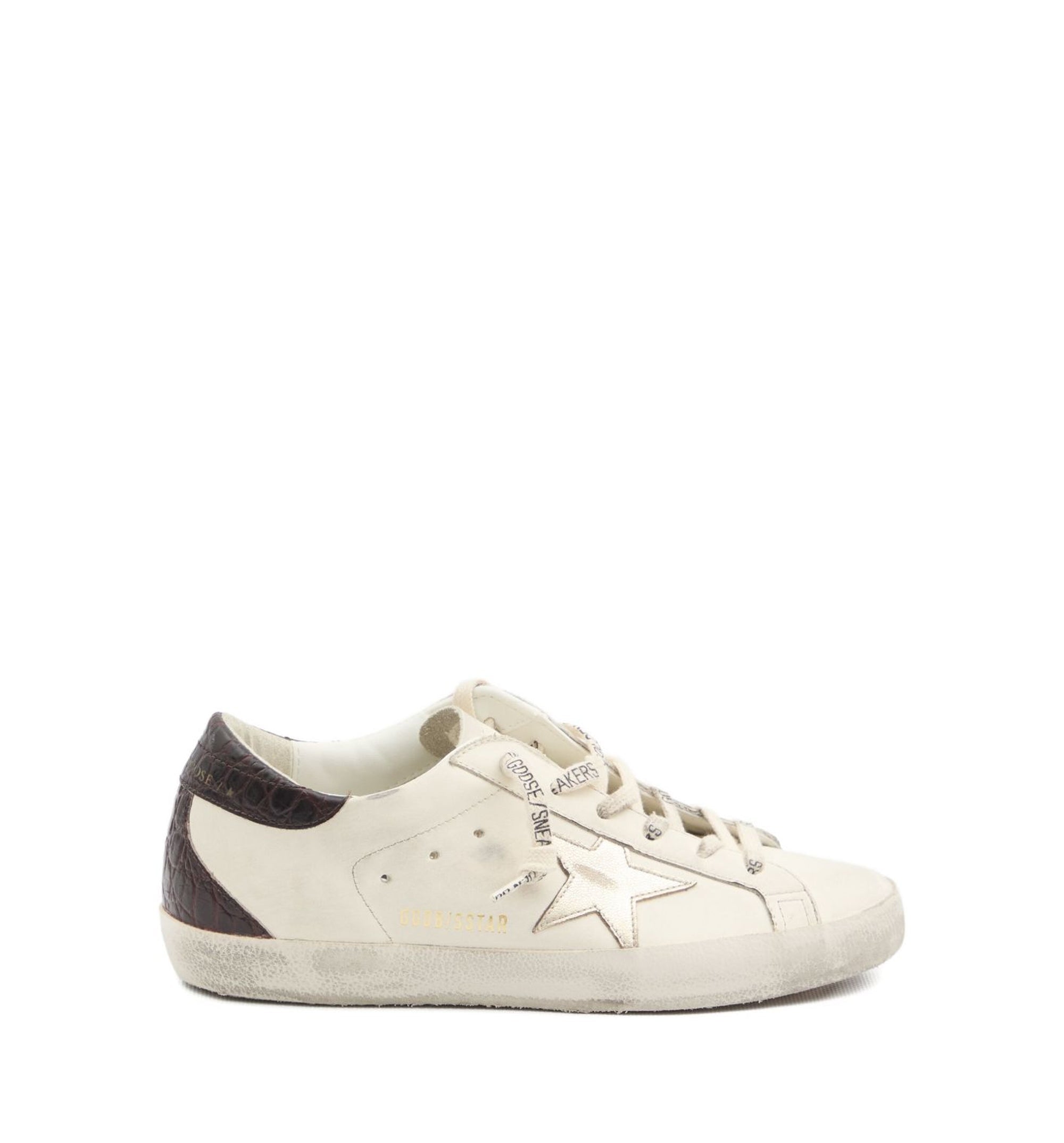 Super-Star low-top sneakers - White/Platinum/Burgundy