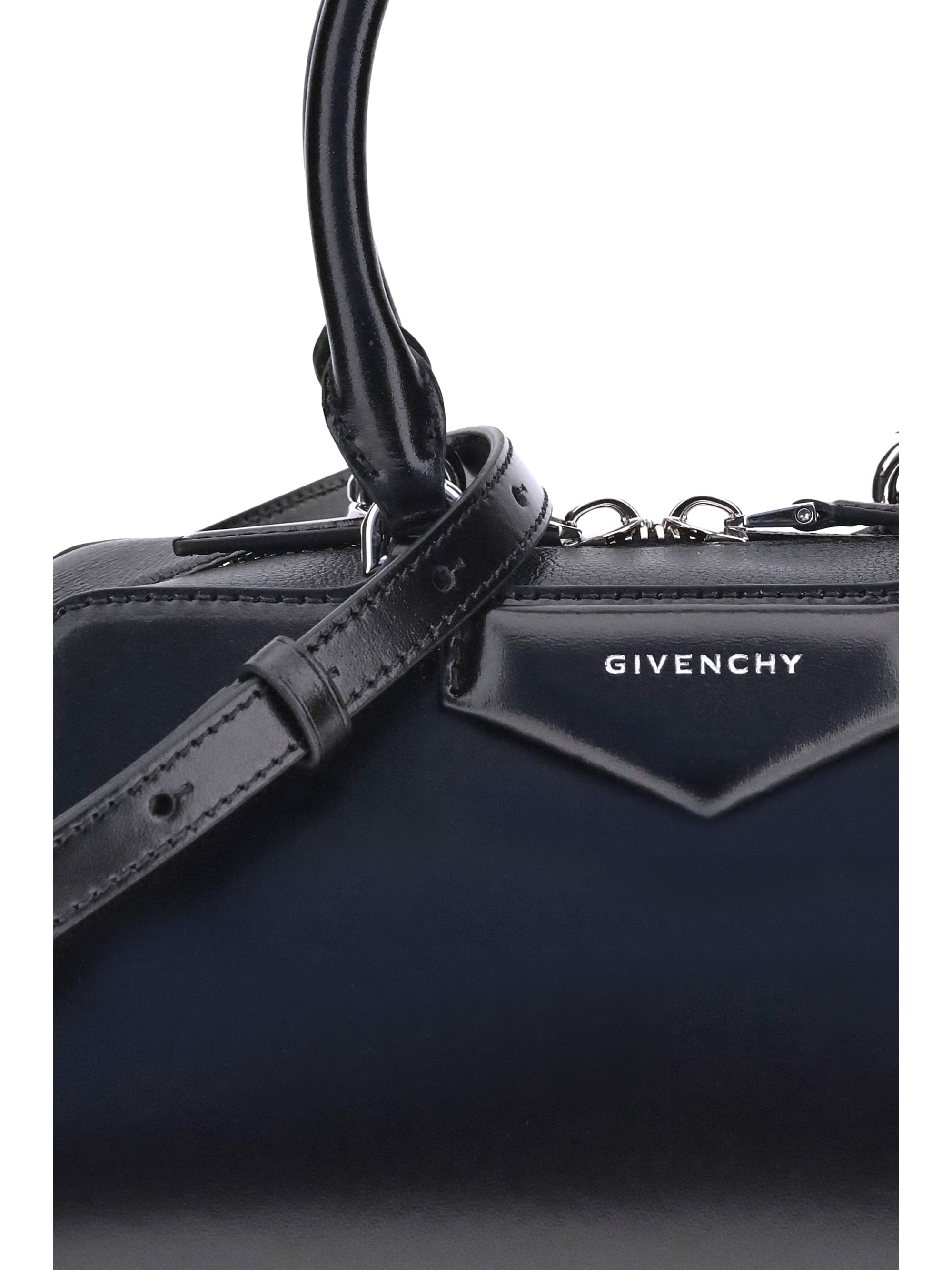 Small Antigona East-West Bag in Box Leather