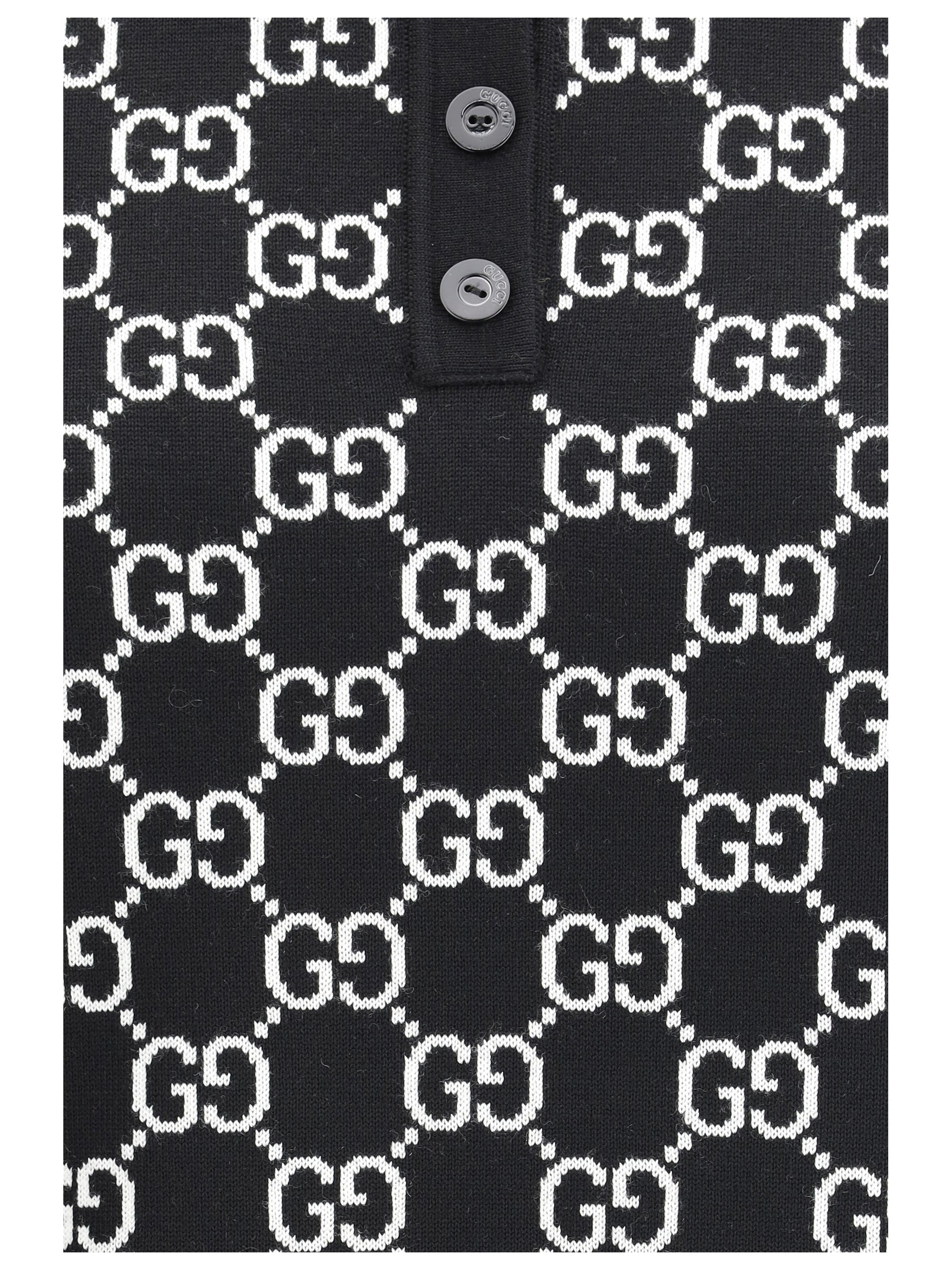 Reversible GG Wool Jacquard Polo Shirt
