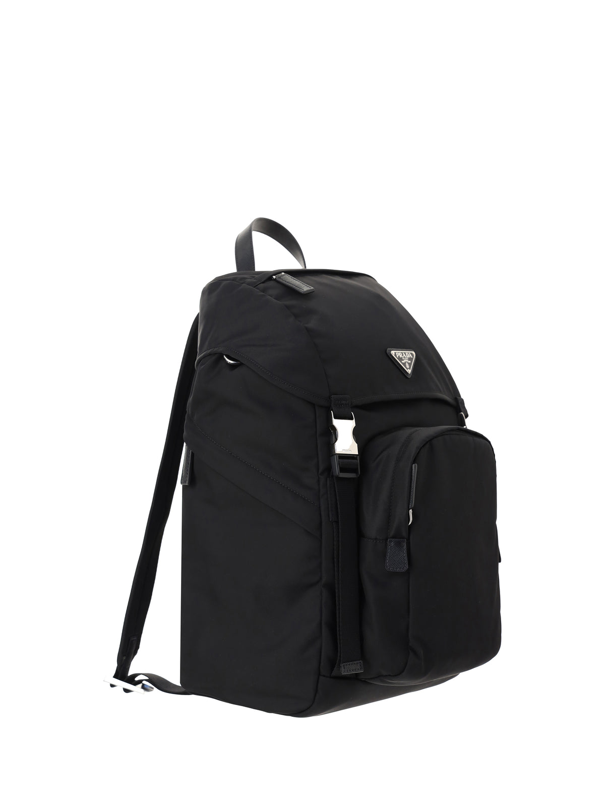 Re-Nylon And Saffiano Leather Backpack