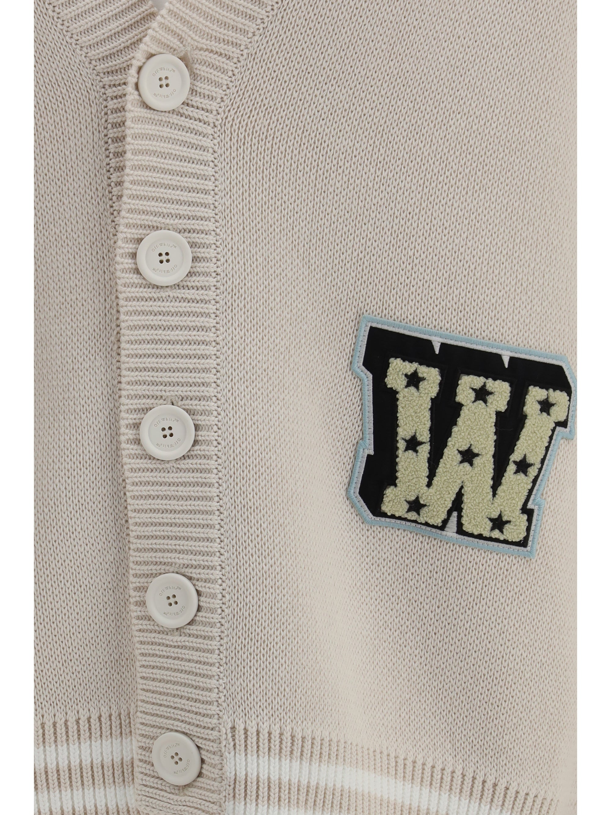 Star Logo Diagonal Varsity Cardigan