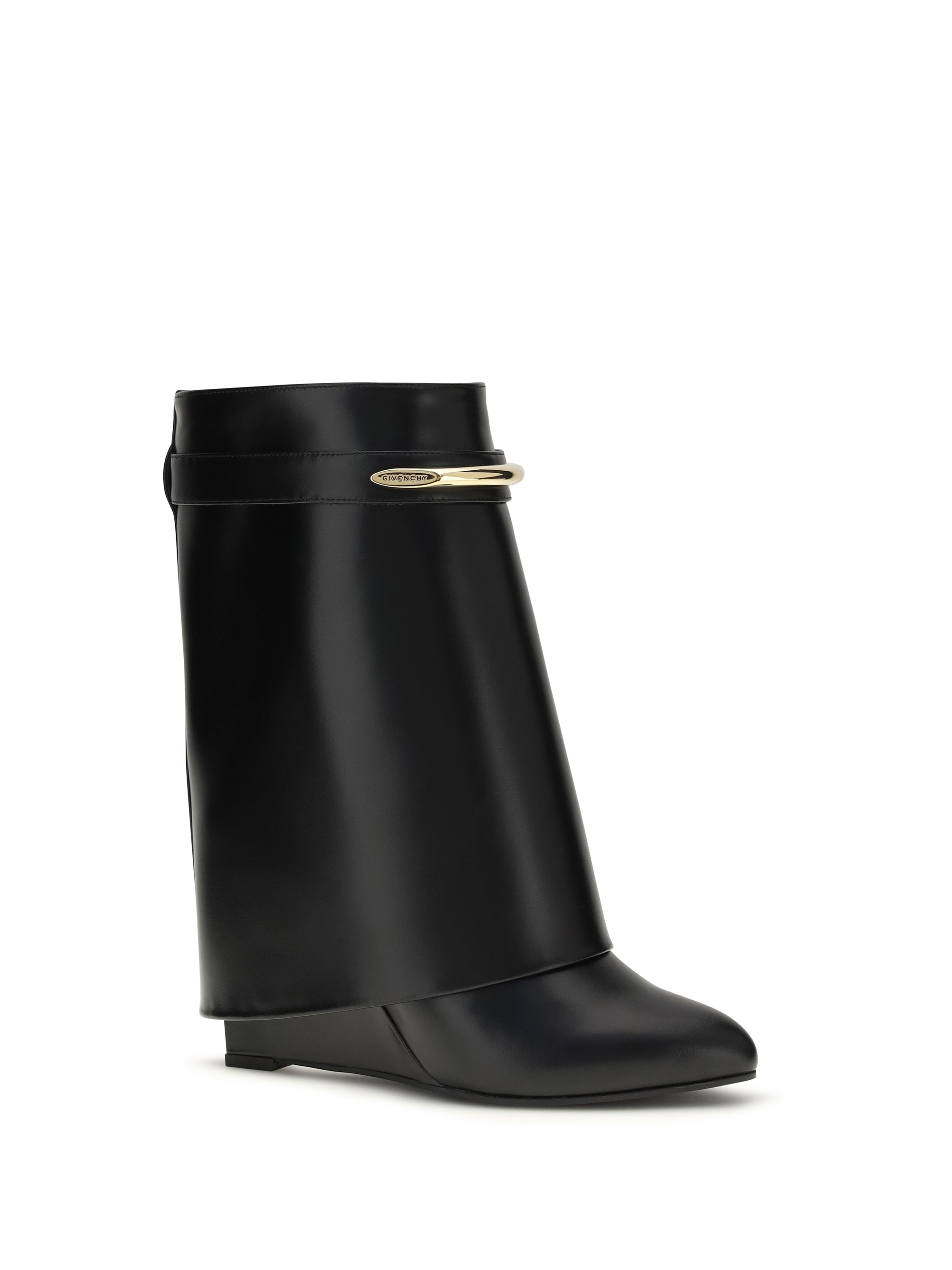 Shark Pinch Ankle Boots In Leather