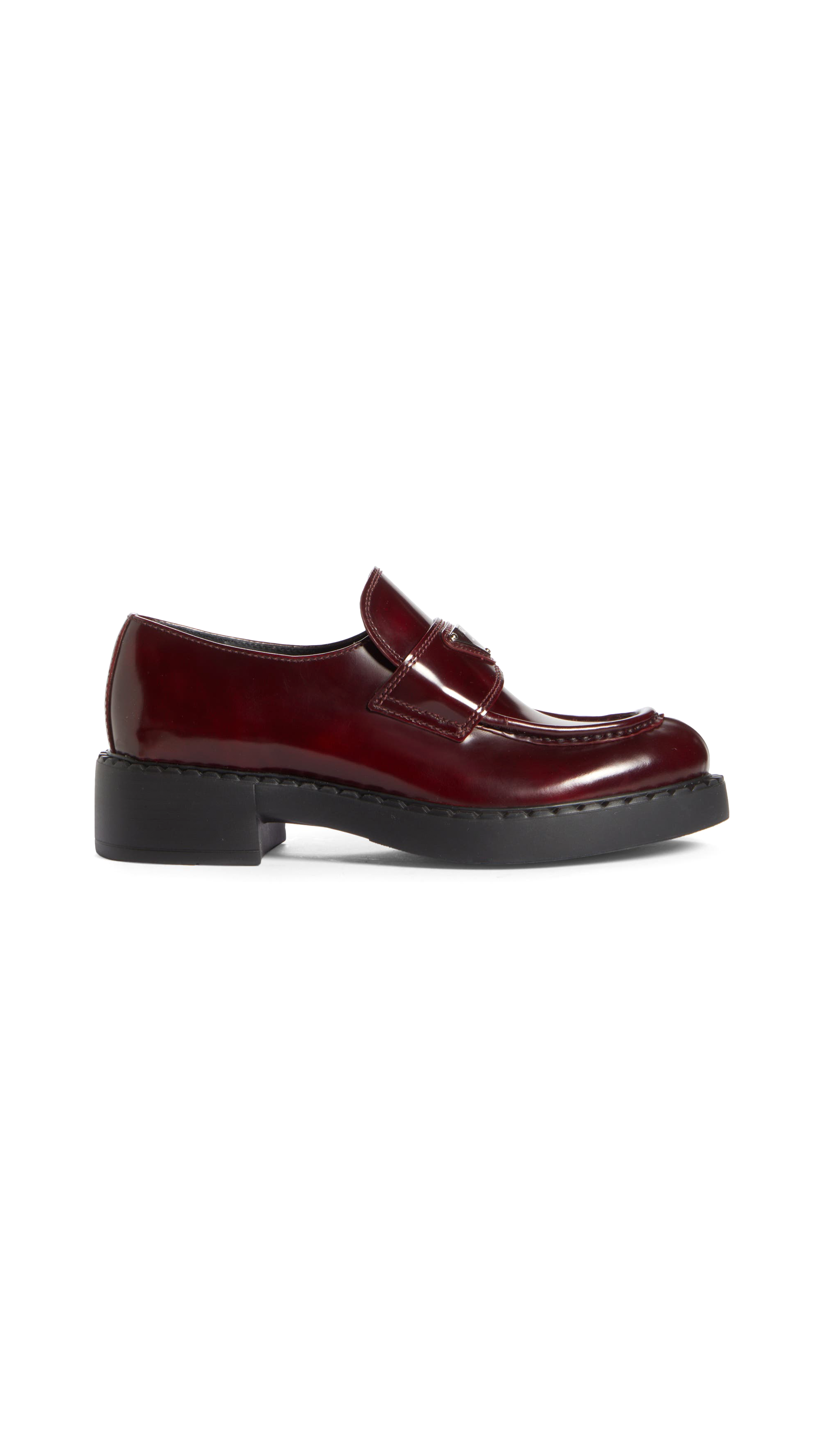 Men's Chocolate Brushed Leather Loafers - Porpora Fume