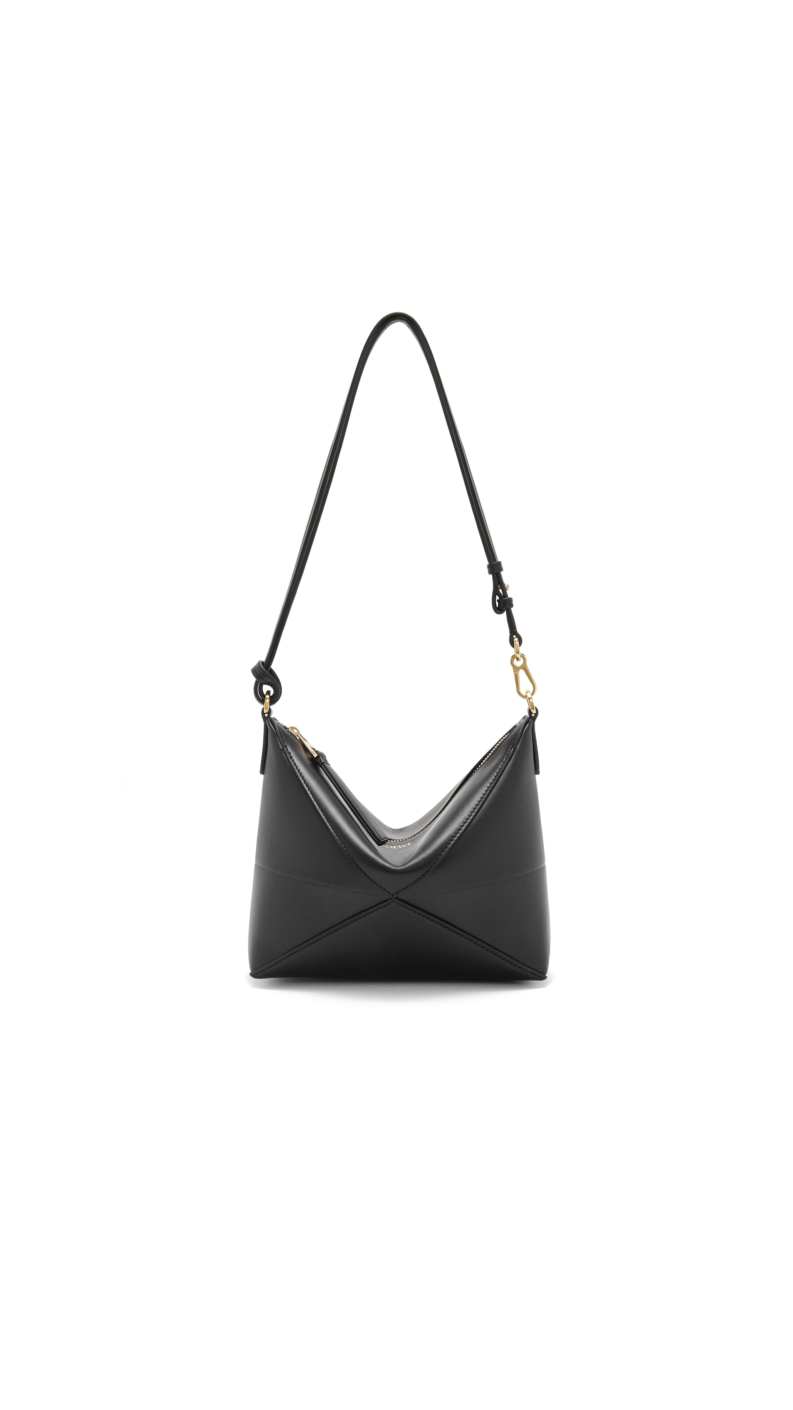 Puzzle Fold Pouch in Shiny Nappa Calfskin