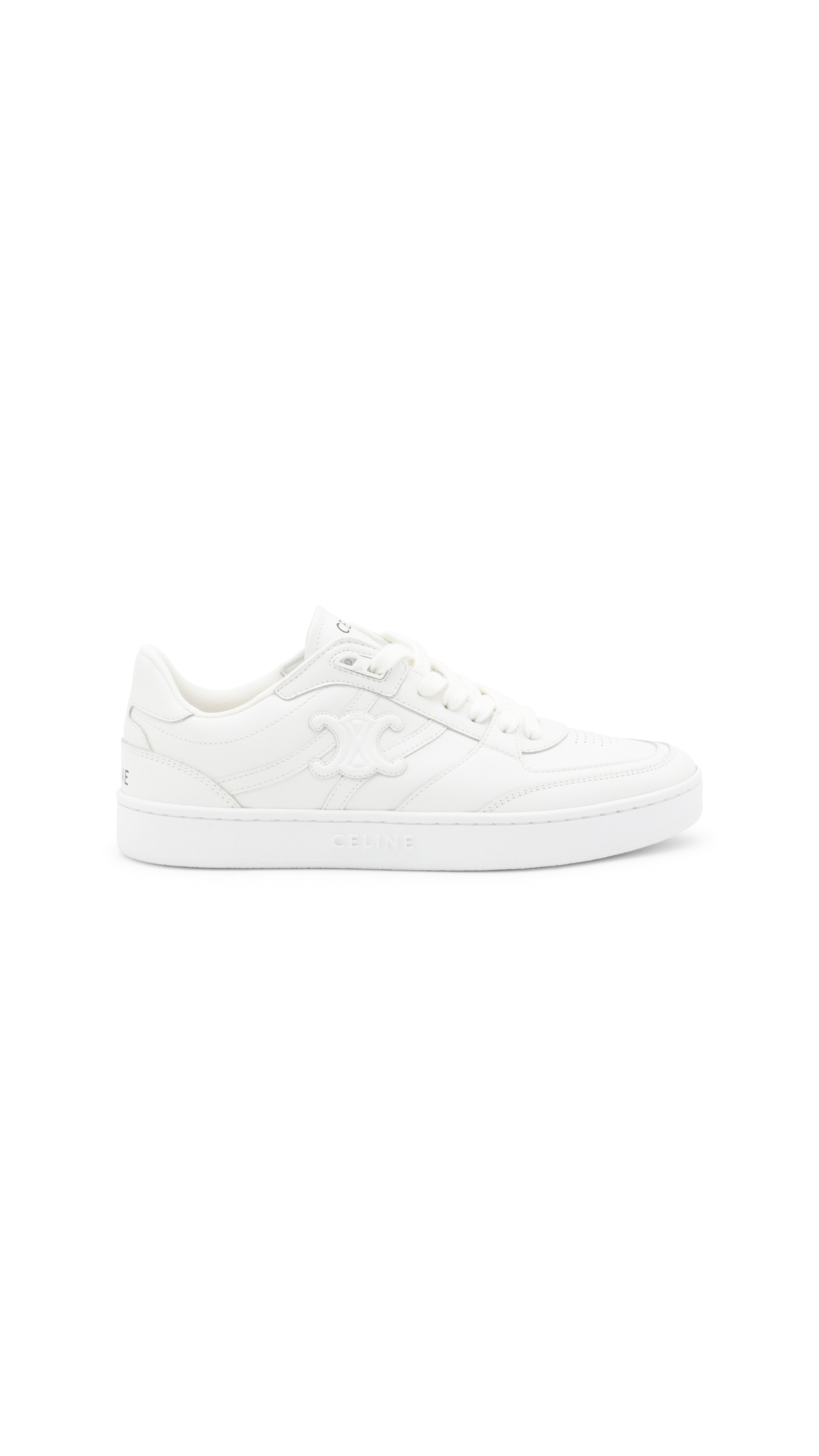 CT-11 Low Lace-up Sneakers in Calfskin - Optic White