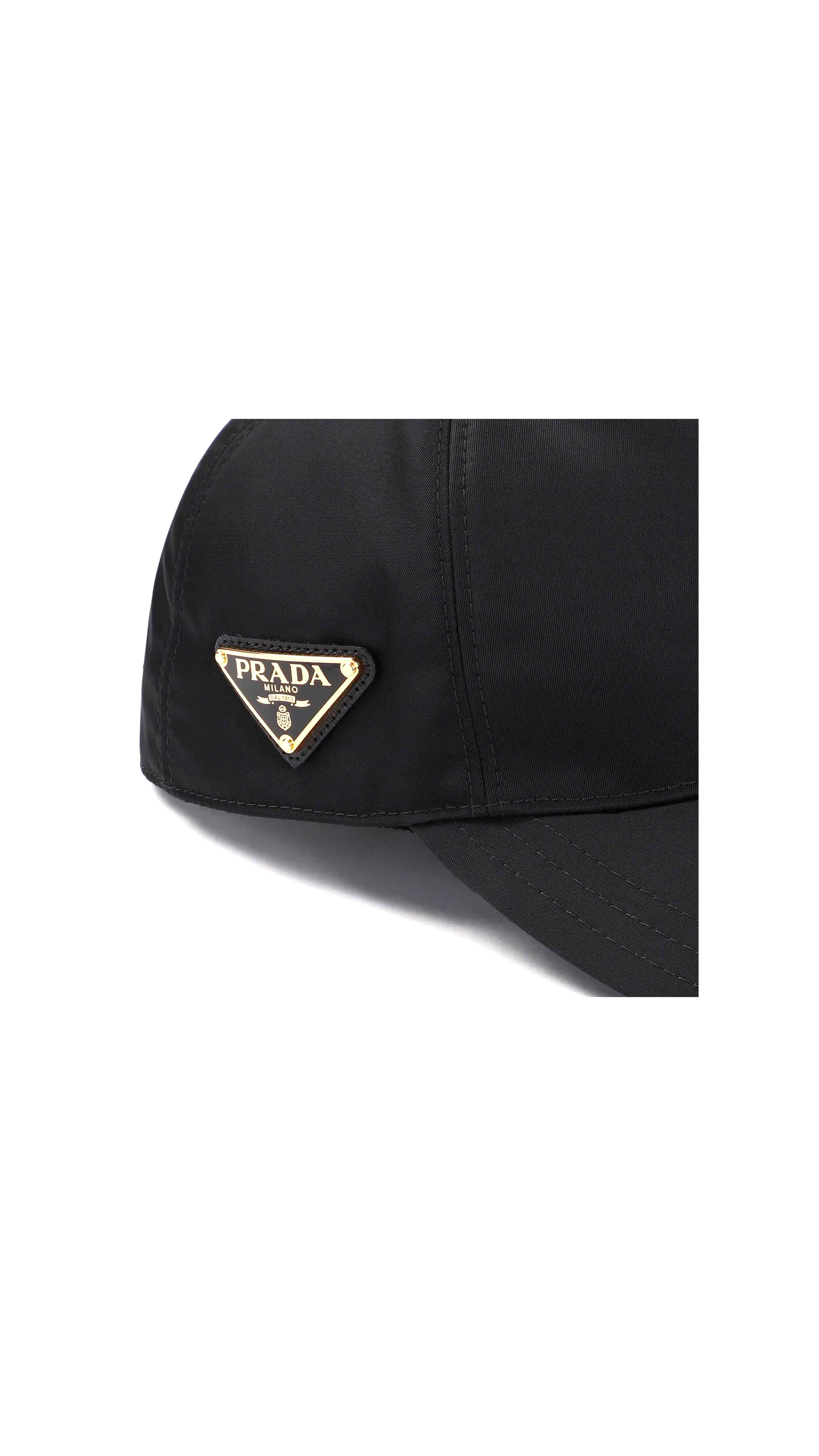 Re-Nylon Baseball Cap - Black