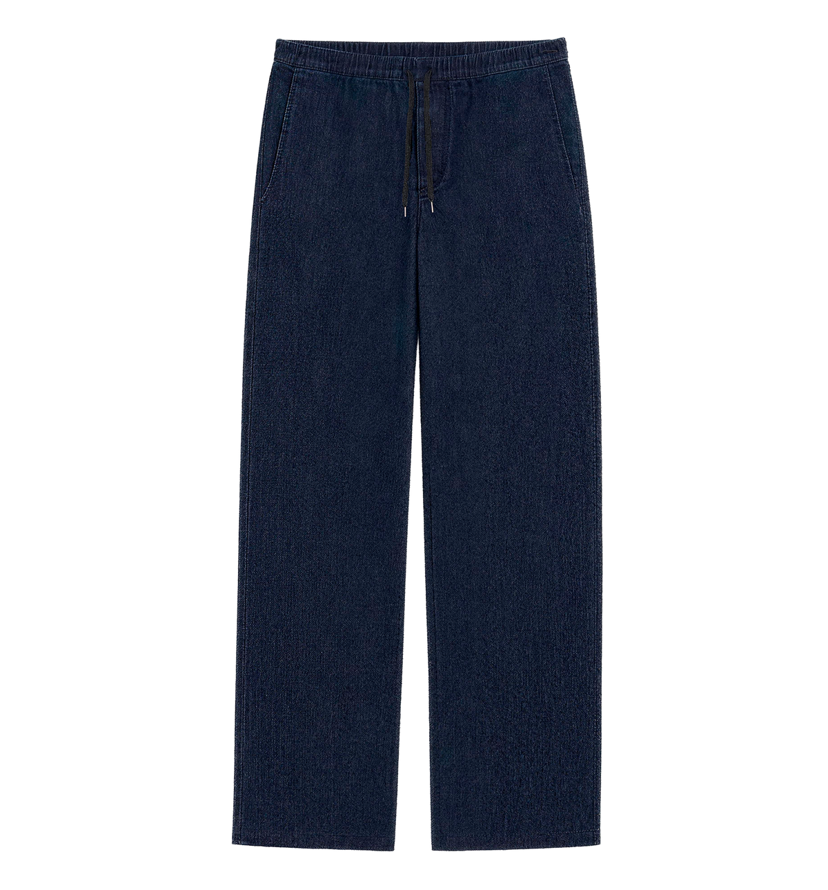 Drawstring Jeans with Embroidered Logo