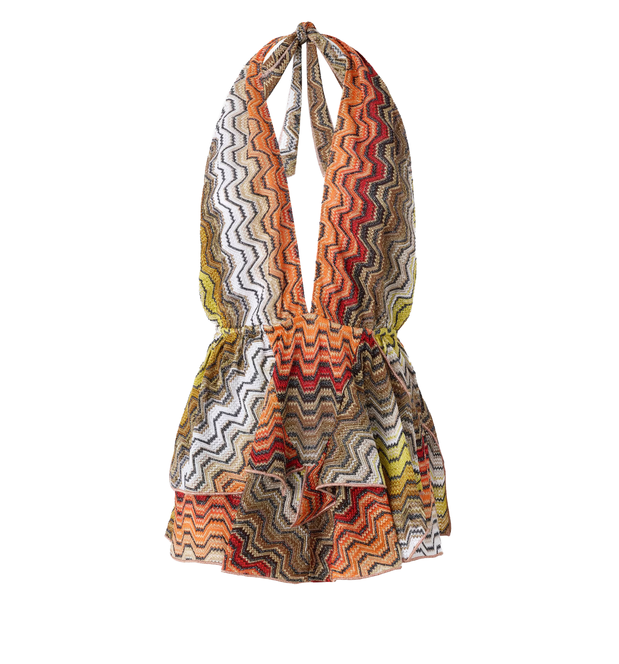 Greek motif cover-up dress
