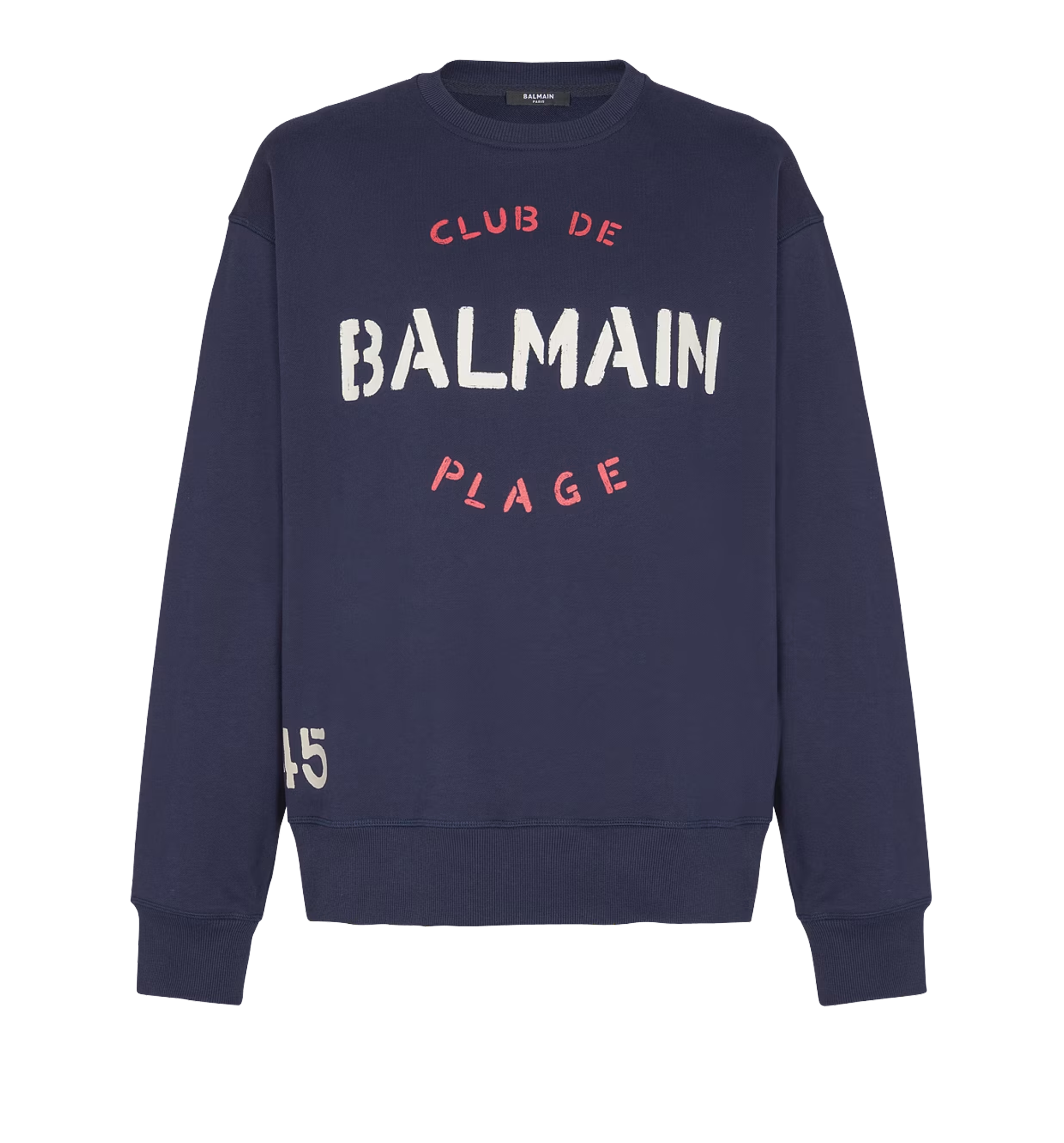 Sweatshirt with Balmain Club print