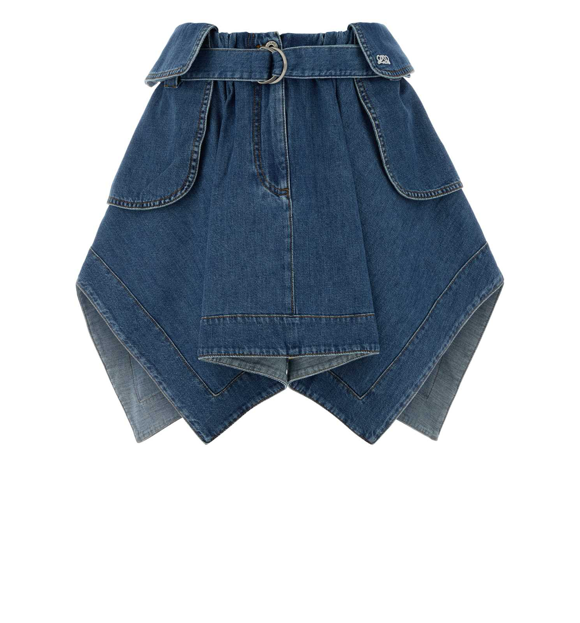 Cargo skirt in denim
