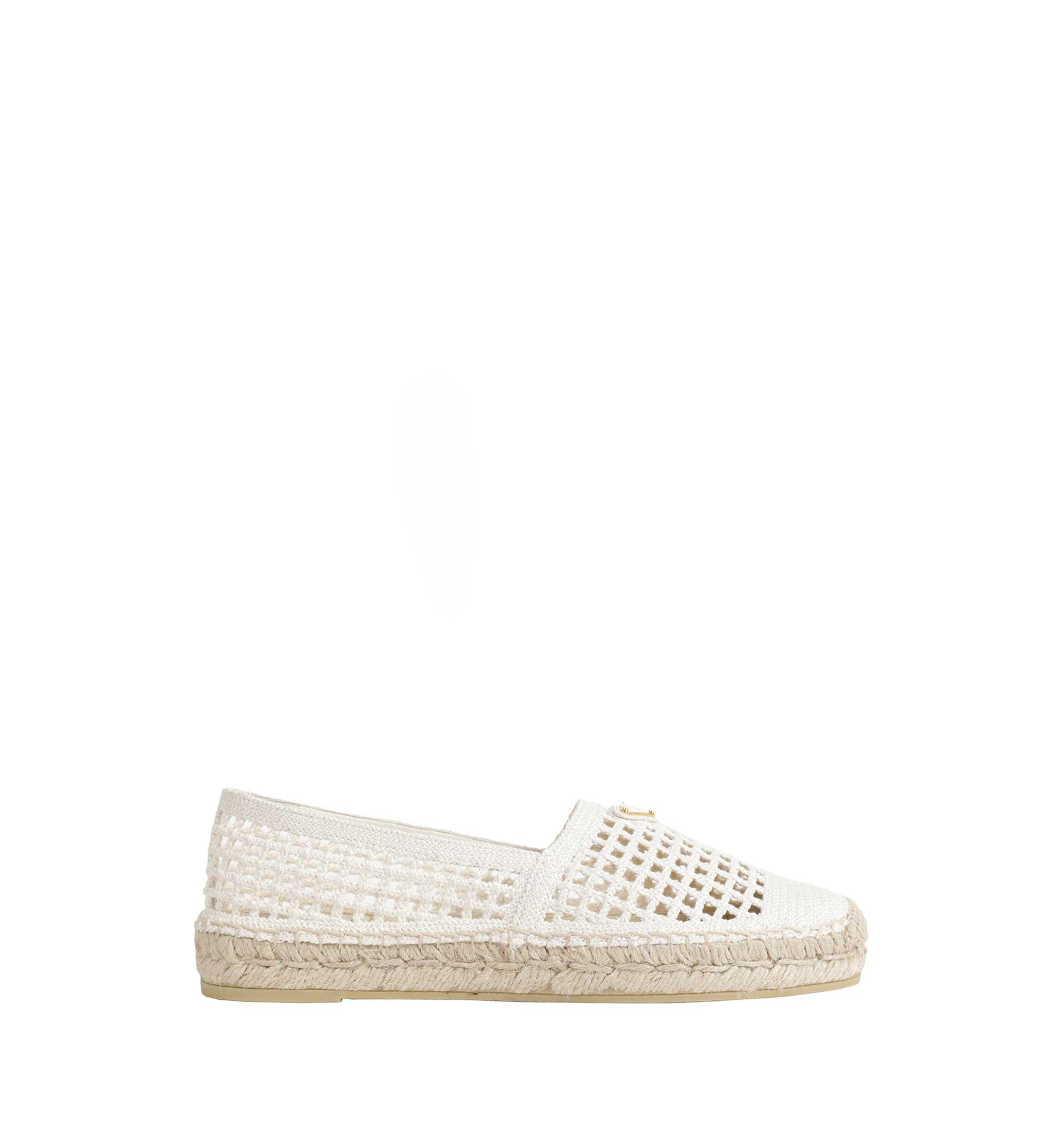 Crochet knitted espadrilles