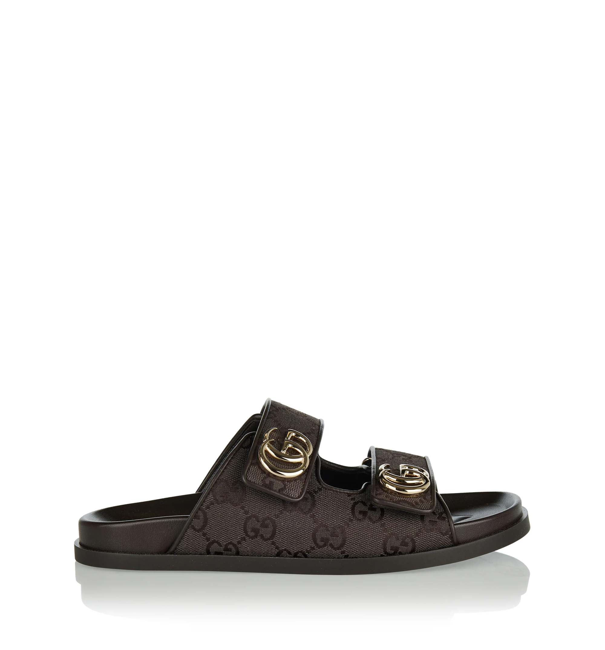 GG leather sandals