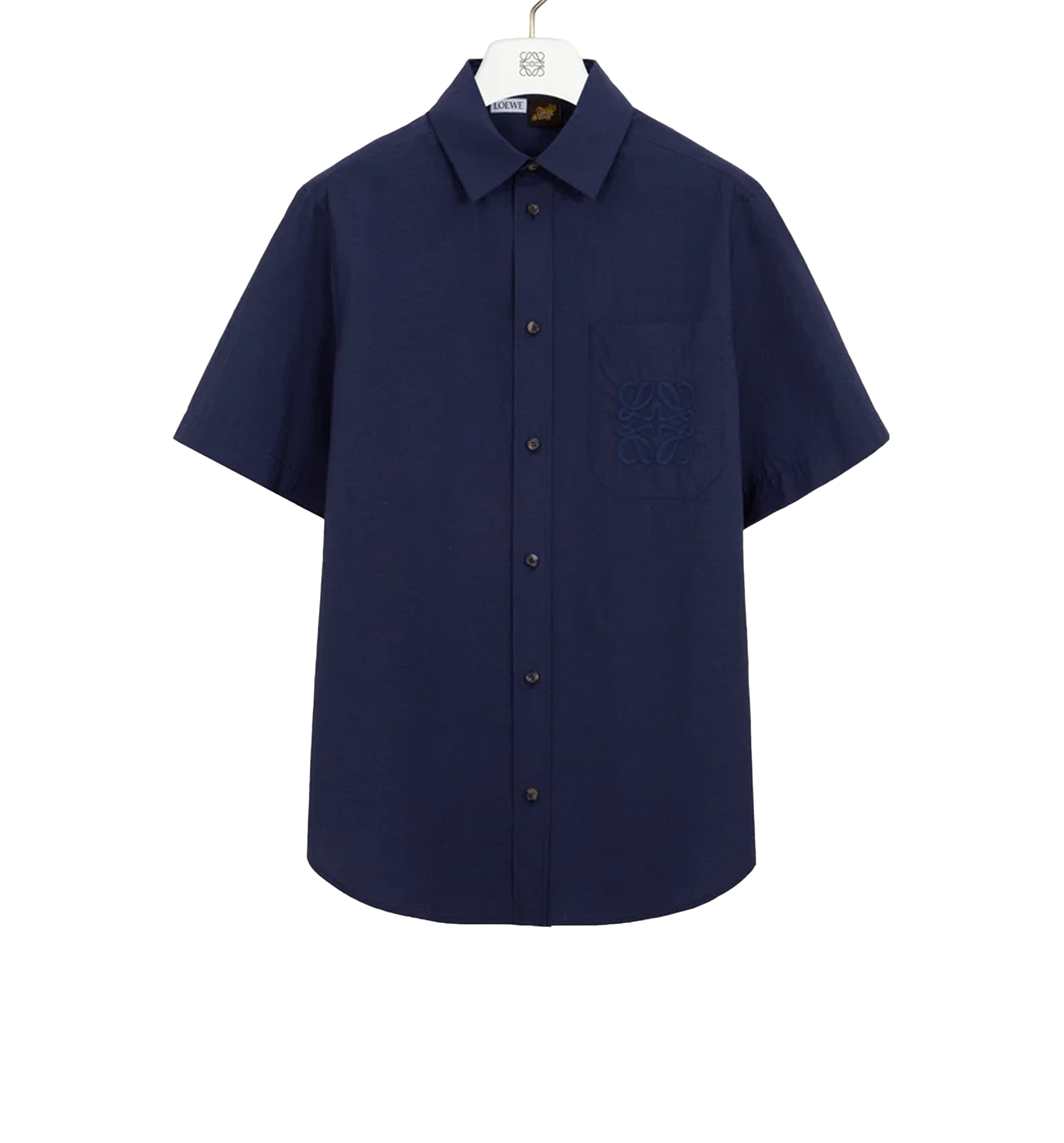 Short sleeve shirt in cotton blend