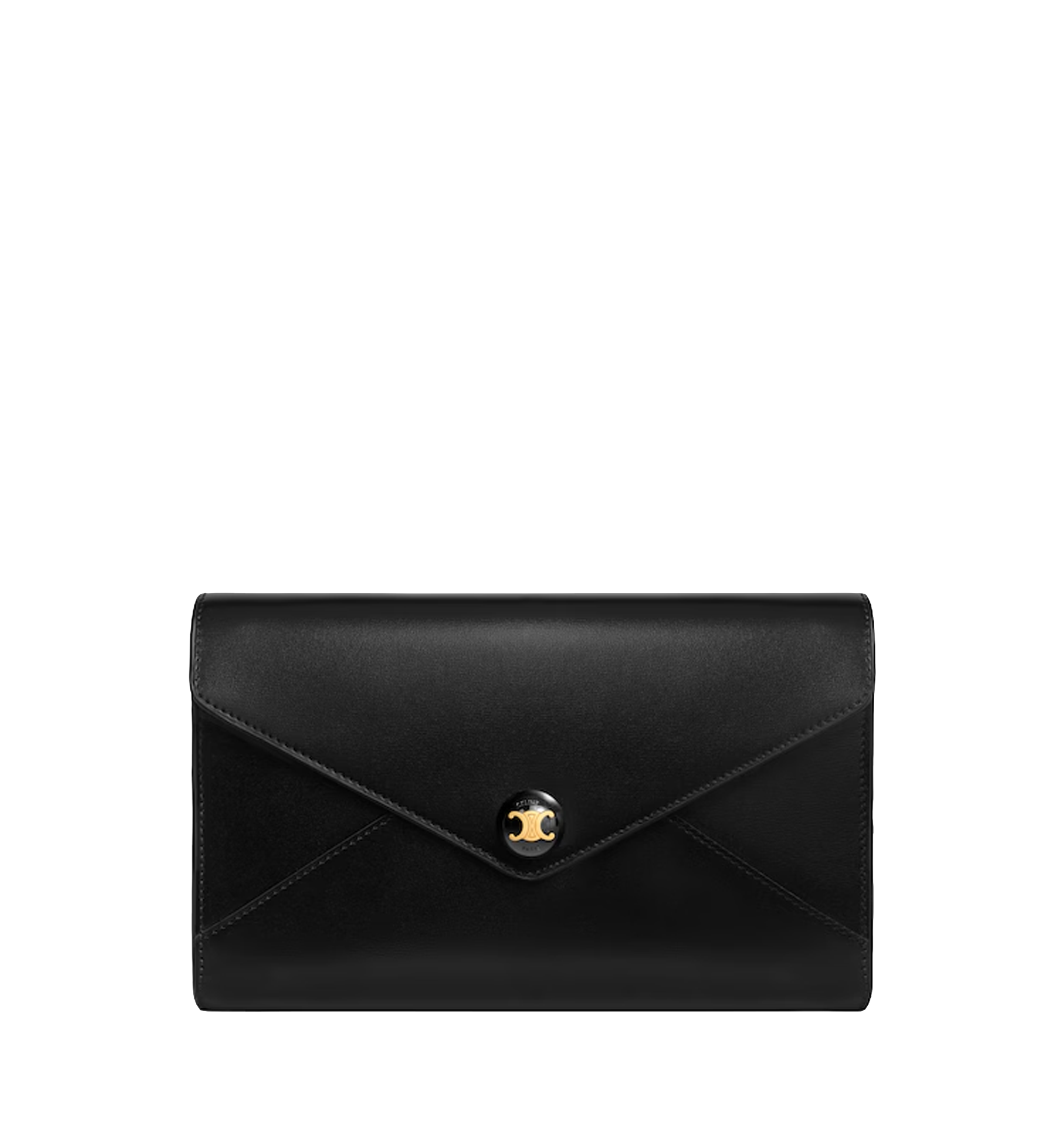 Envelope Wallet On Chain In Shiny Calfskin